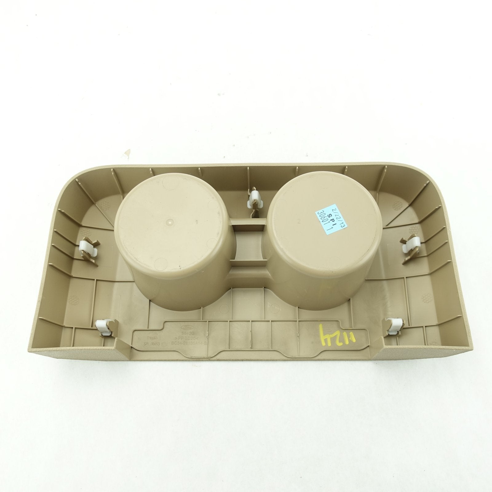 2011 2012 2013 2014 2015 2016 Ford F250 F350 Center Console Rear Cup Holder Tan