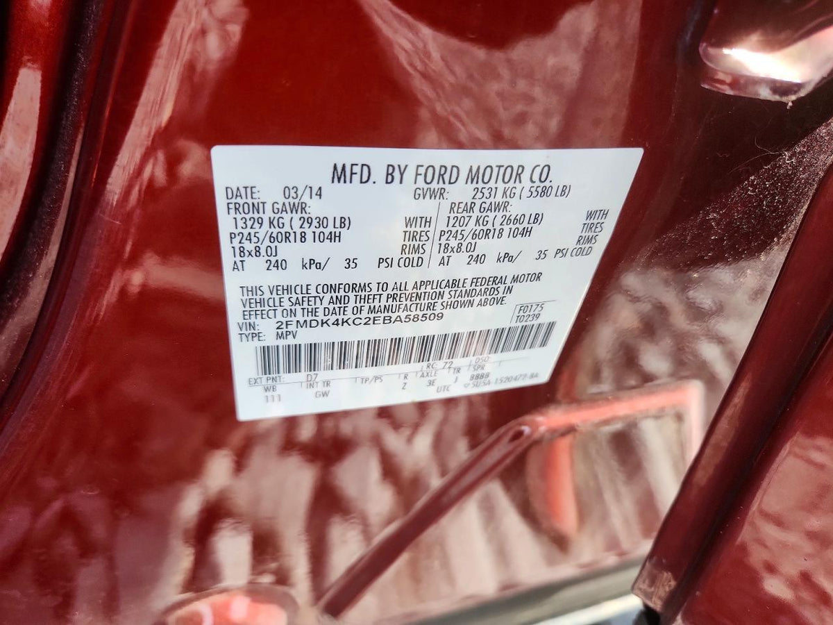 2014 FORD EDGE LIMITED