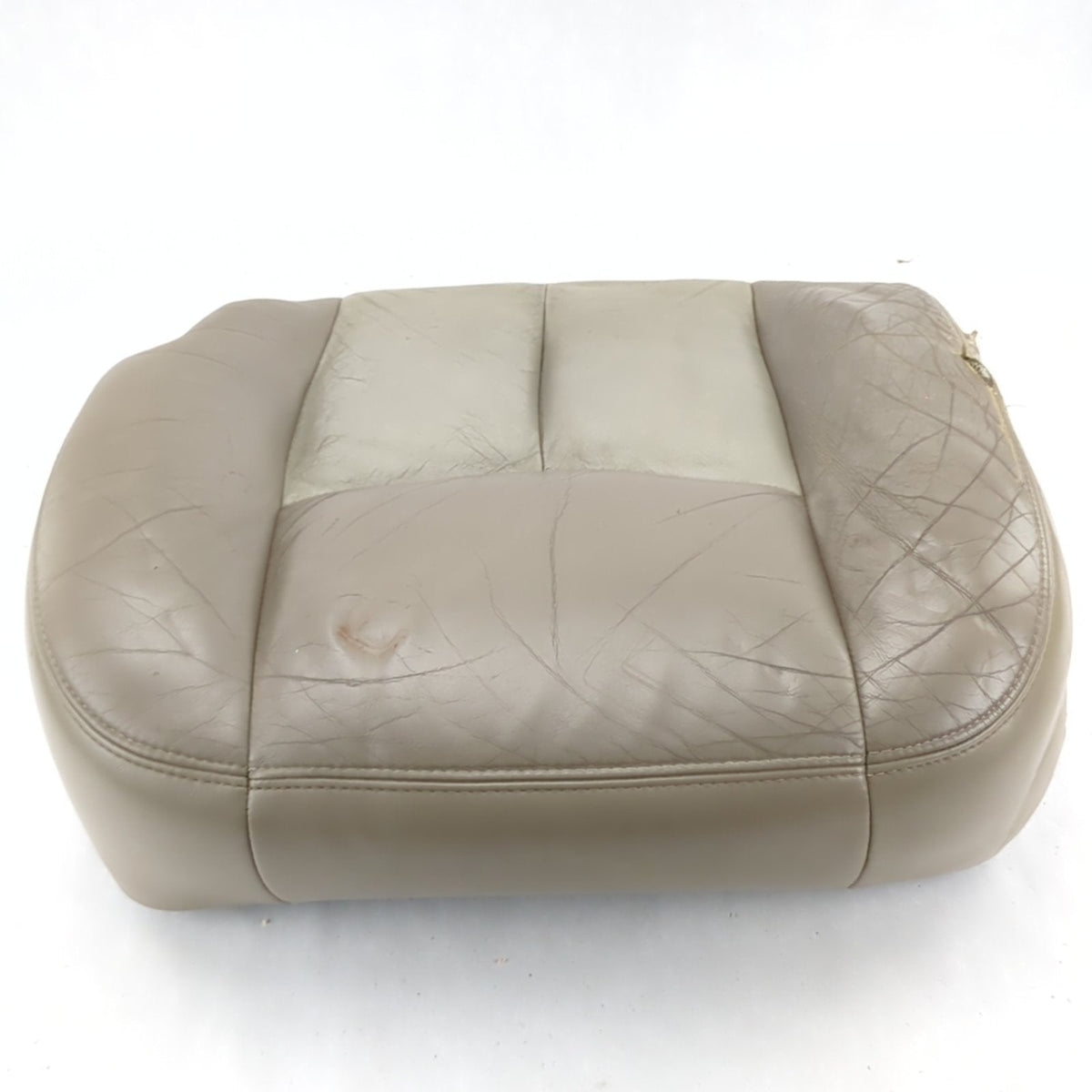 Damage 2004 2005 06 Yukon Suburban Left Driver Seat Bottom Cushion Leather Tan