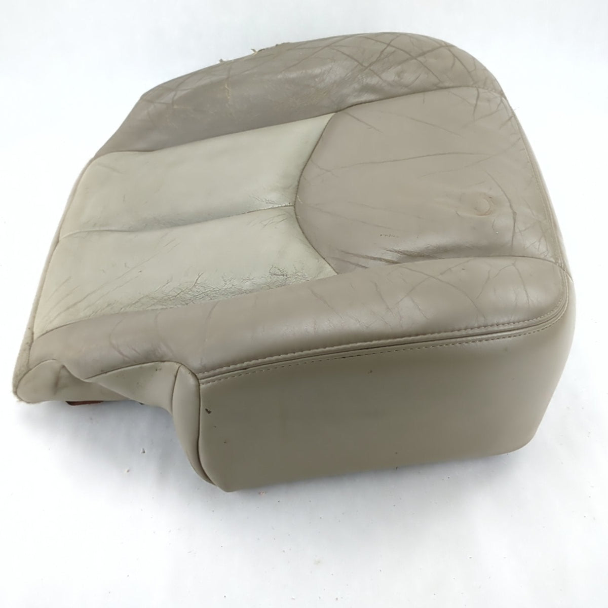 Damage 2004 2005 06 Yukon Suburban Left Driver Seat Bottom Cushion Leather Tan