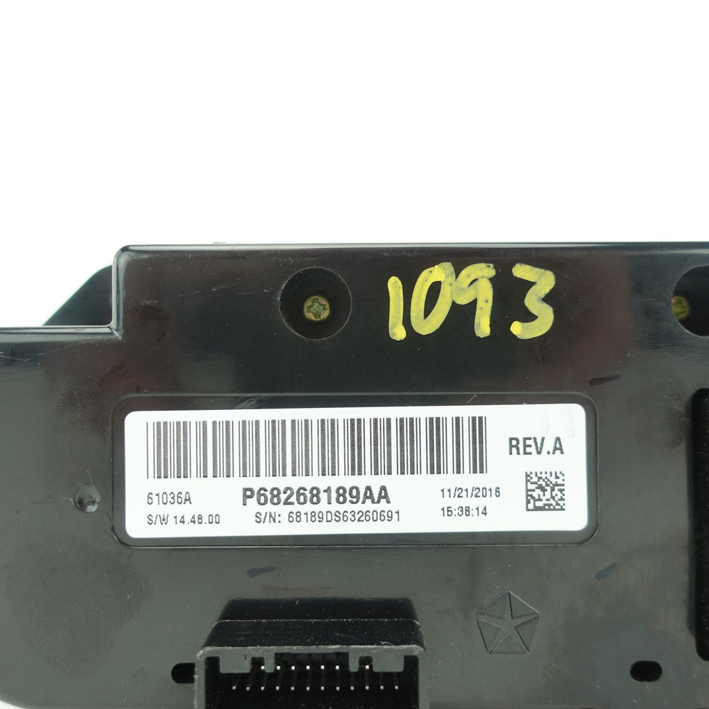 2015 2016 2017 2018 Ram 2500 3500 Climate Control AC Heater Switch Panel Unit