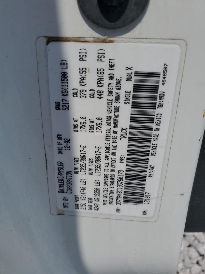 2003 DODGE RAM 3500 ST