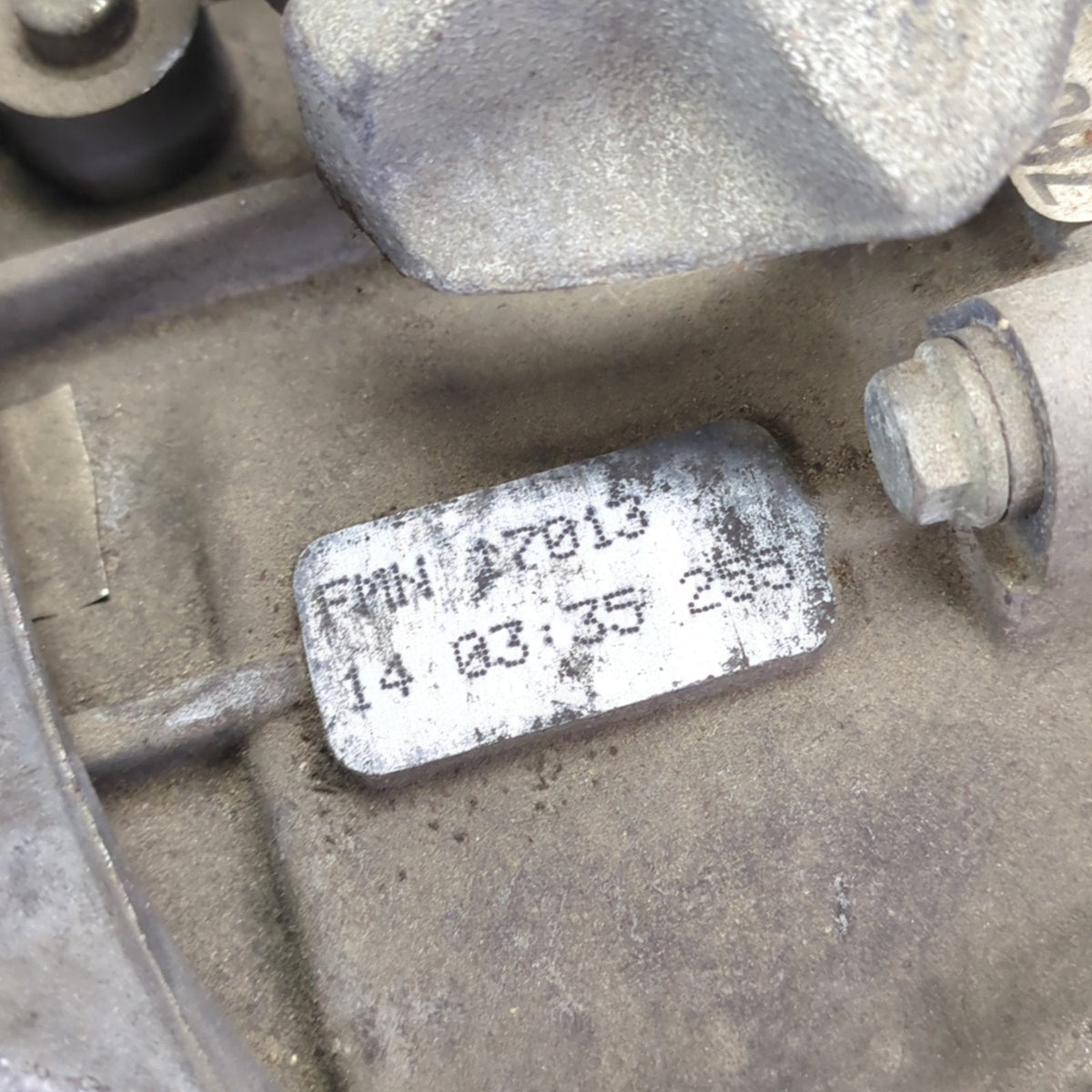 01 2002 2003 2004 2005 2006 Audi TT Quatro Manual 6 Speed Transmission FMN 133K