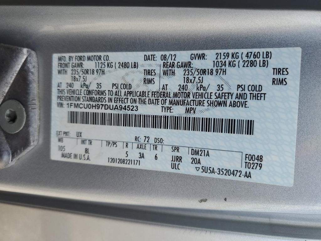2013 FORD ESCAPE SEL