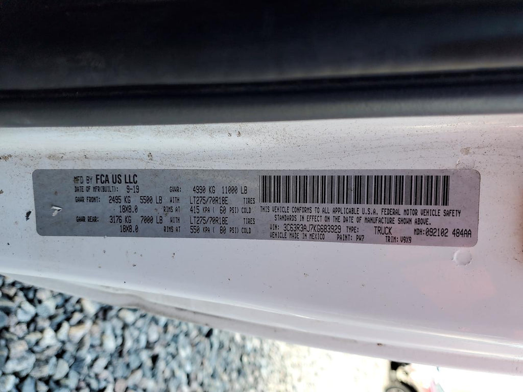 2019 RAM 3500 TRADESMAN