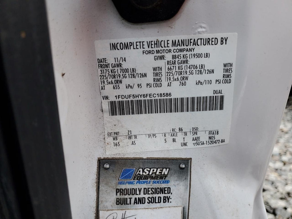 2015 FORD F550 SUPER DUTY
