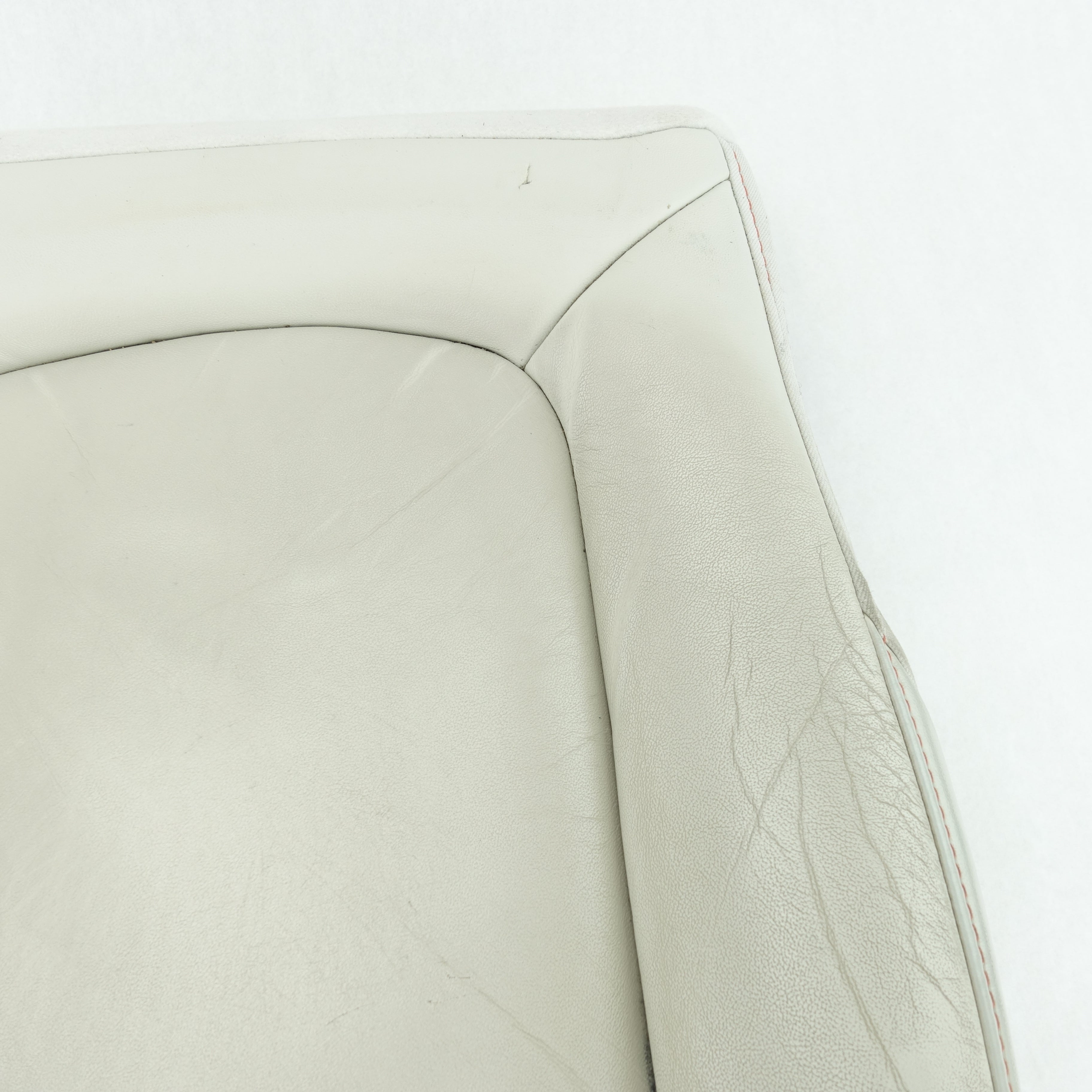 Damage 12 2013 Dodge Journey Driver Left Seat Lower Cover Cushion White Leather