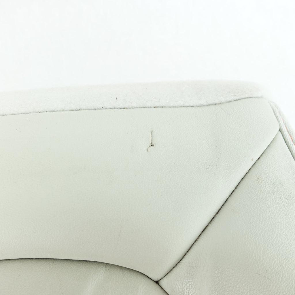 Damage 12 2013 Dodge Journey Driver Left Seat Lower Cover Cushion White Leather
