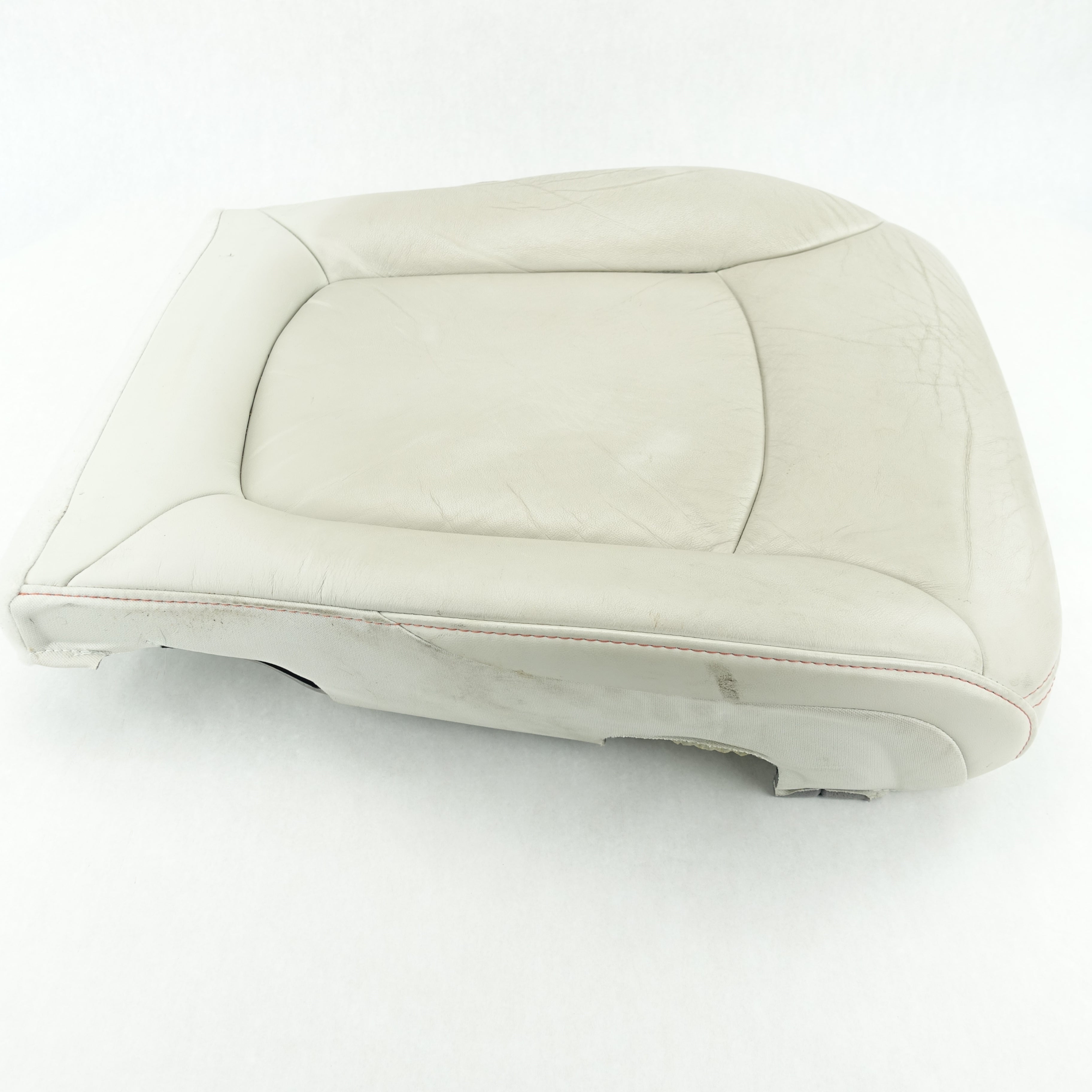 Damage 12 2013 Dodge Journey Driver Left Seat Lower Cover Cushion White Leather