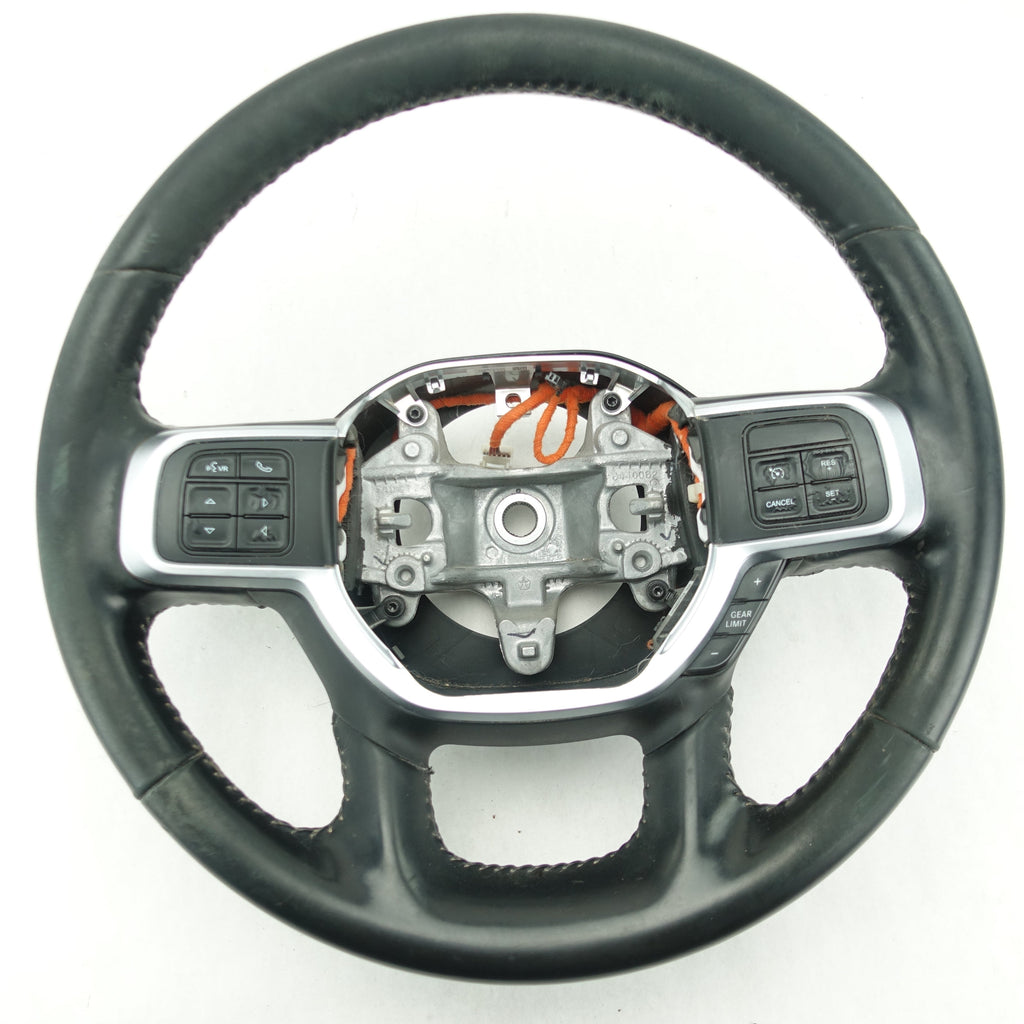Damage 2019 2020 2021 2022 2023 Ram 2500 3500 Steering Wheel Black Leather