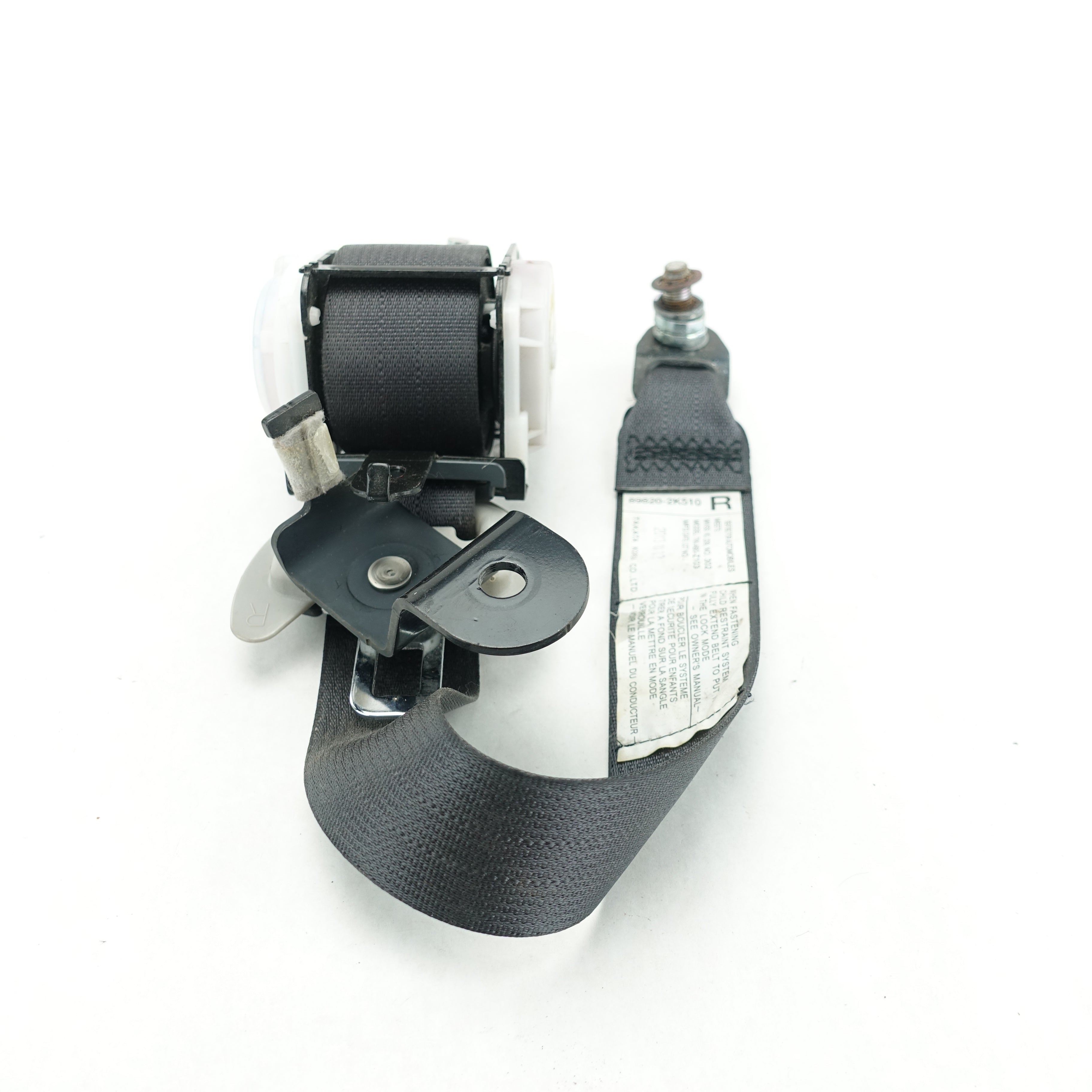 2010 2011 2012 2013 Kia Soul Right Rear Seat Belt Black