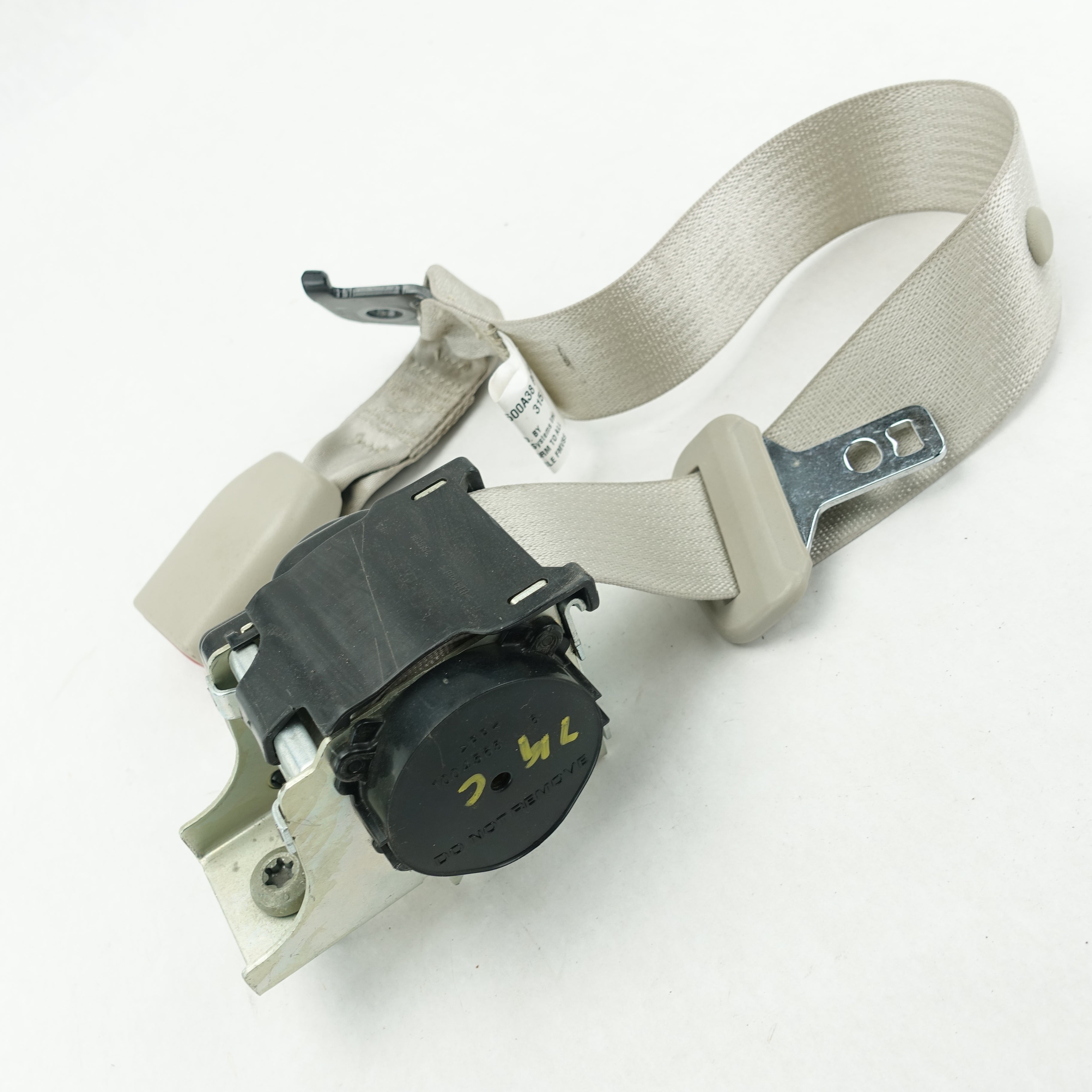 2010 2011 2012 Ford Taurus Rear Center Seat Belt Gray