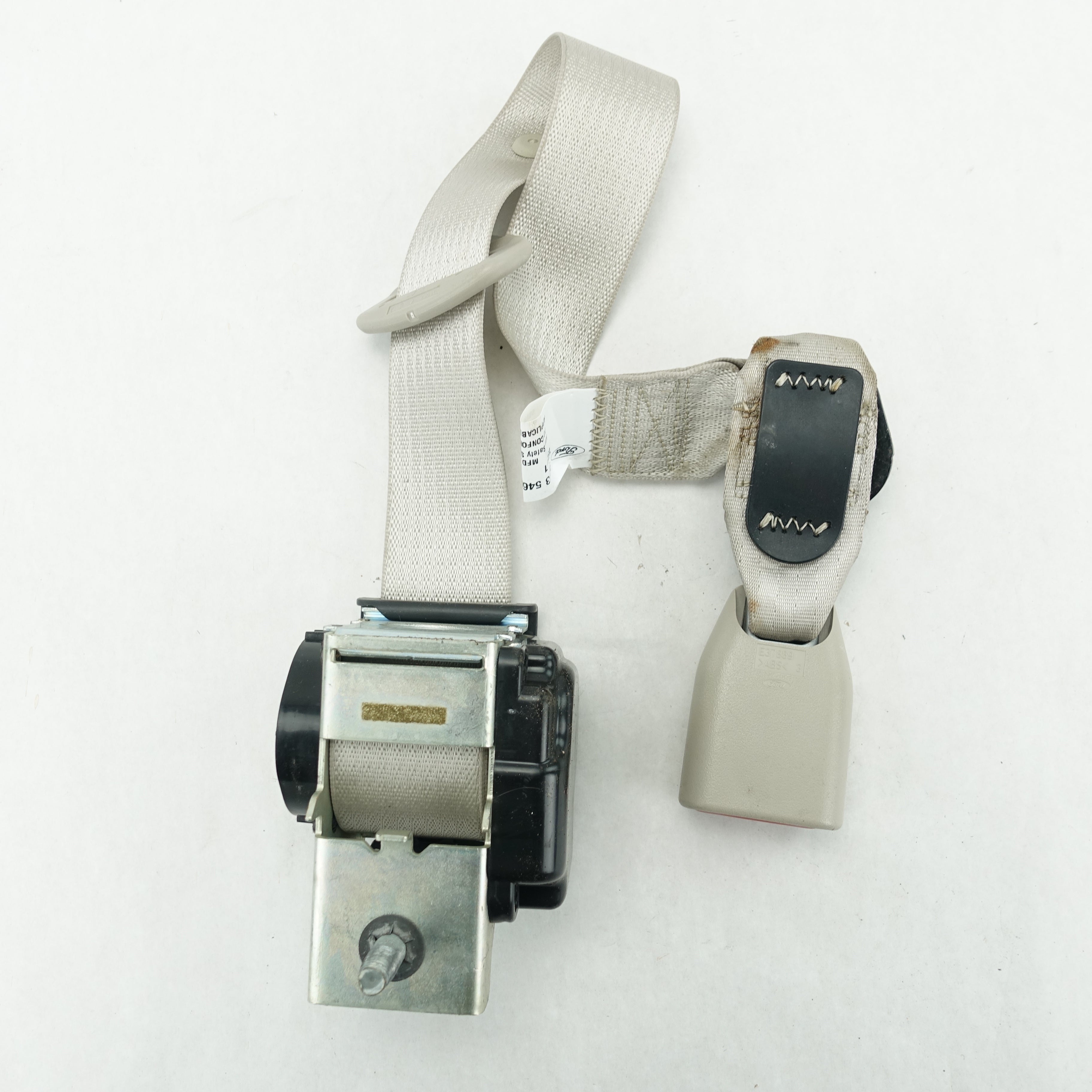 2010 2011 2012 Ford Taurus Rear Center Seat Belt Gray