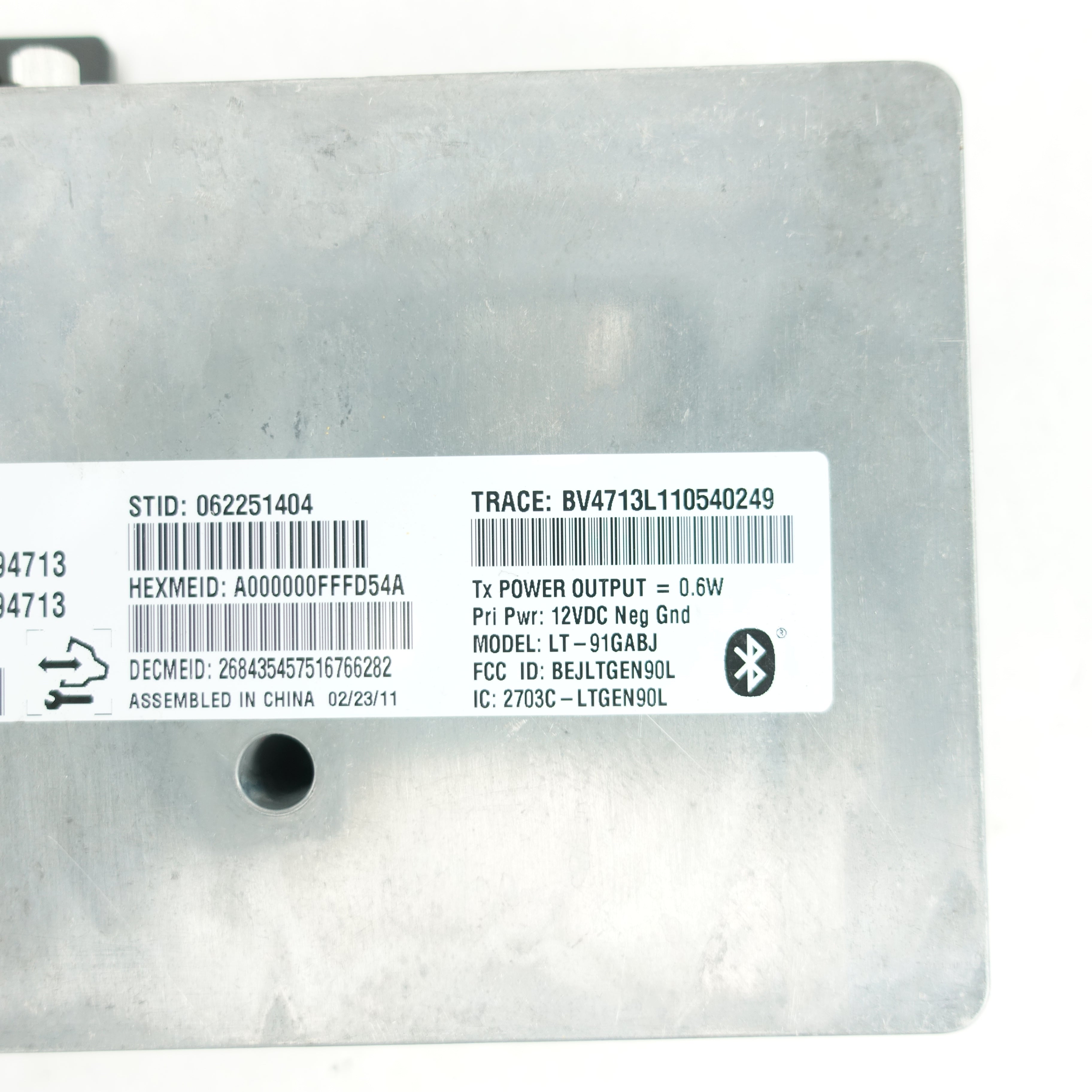 2011 GMC Acadia Bluetooth Communication OnStar Computer Module Control