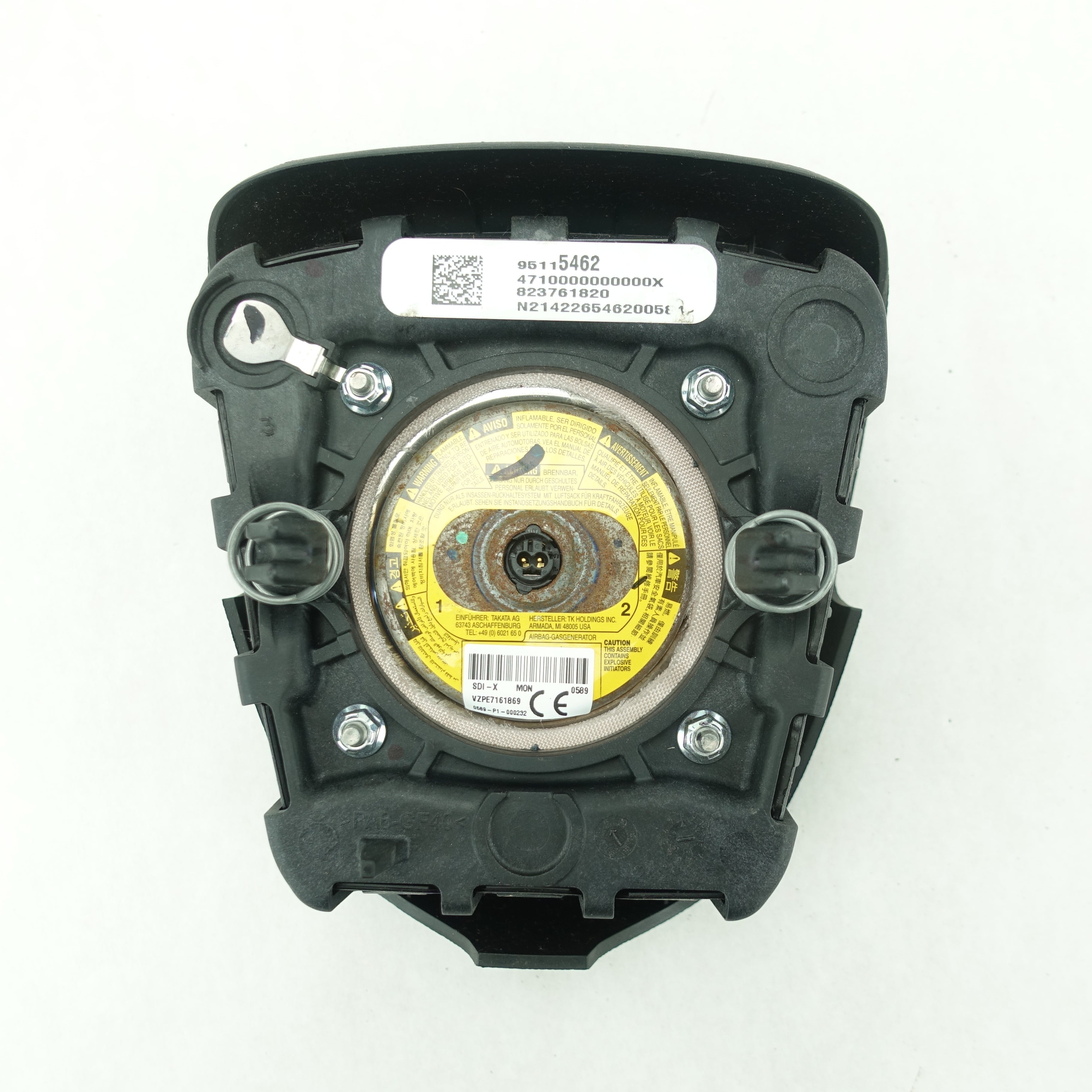 2013 2014 2015 2016 Chevy Cruze Steering Wheel Airbag Air Bag Black