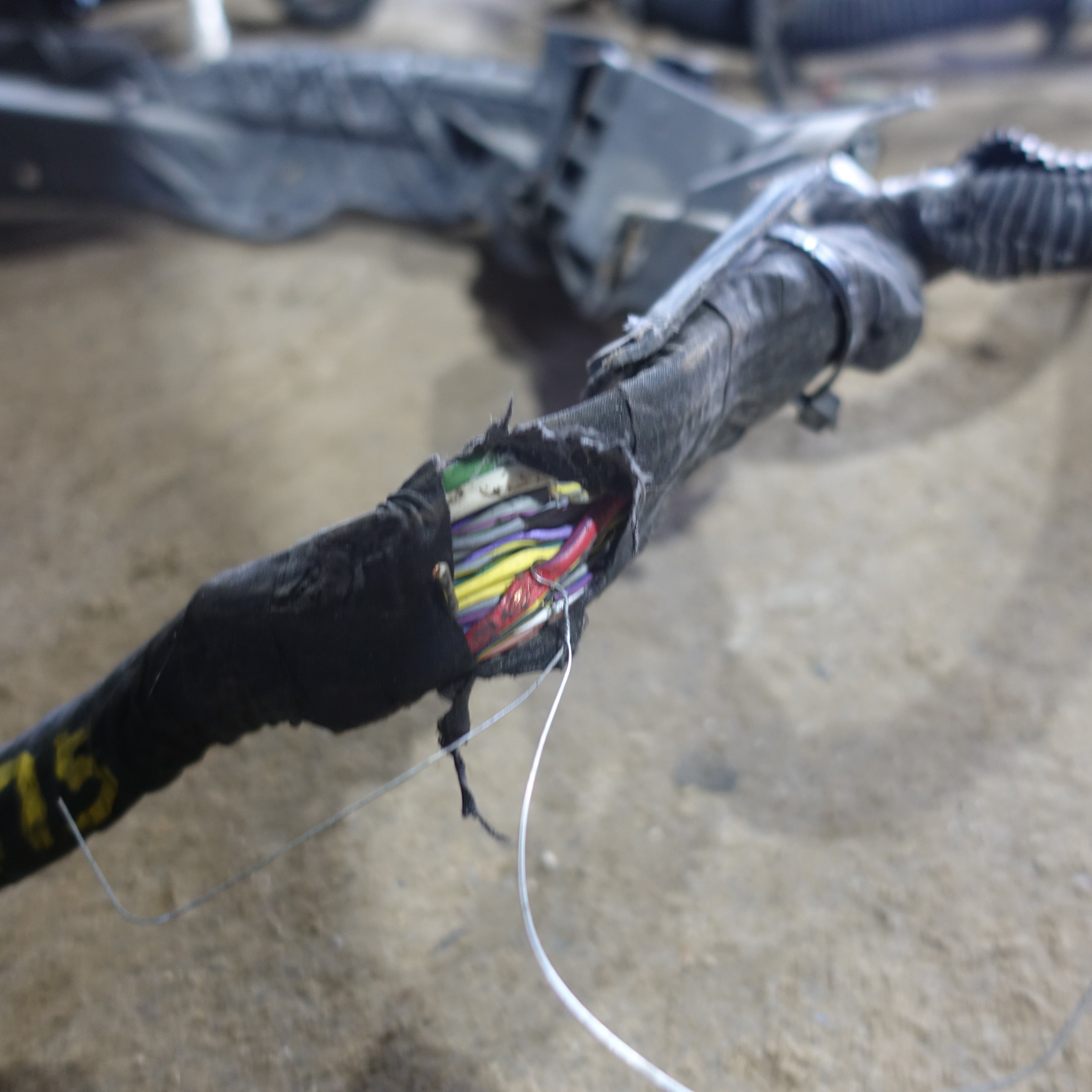 Damage 2019 Silverado Sierra 1500 Crew Cab 5'8" Box Frame Chassis Wire Harness