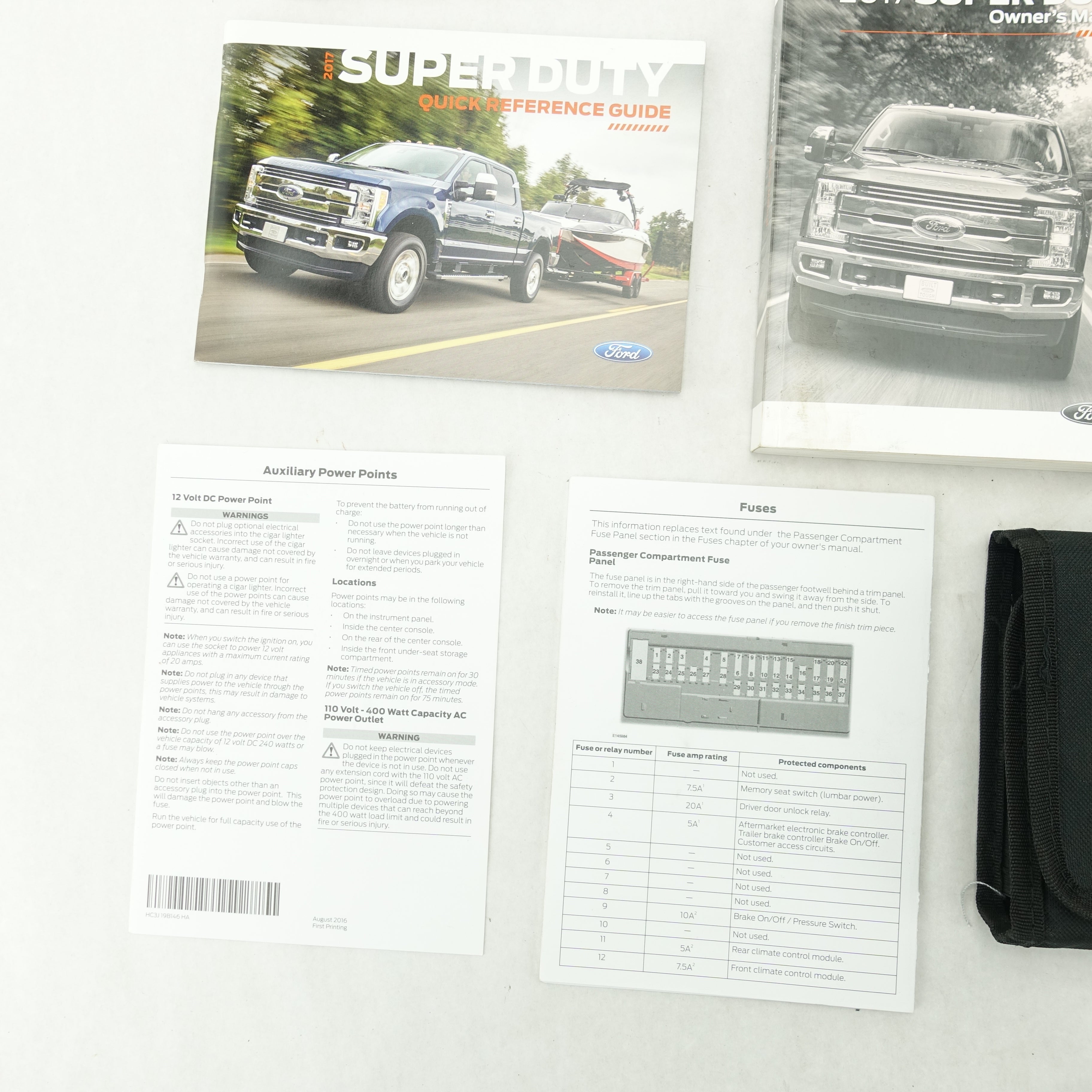 2017 Ford F250 F350 Super Duty Owners Manual Guide Book