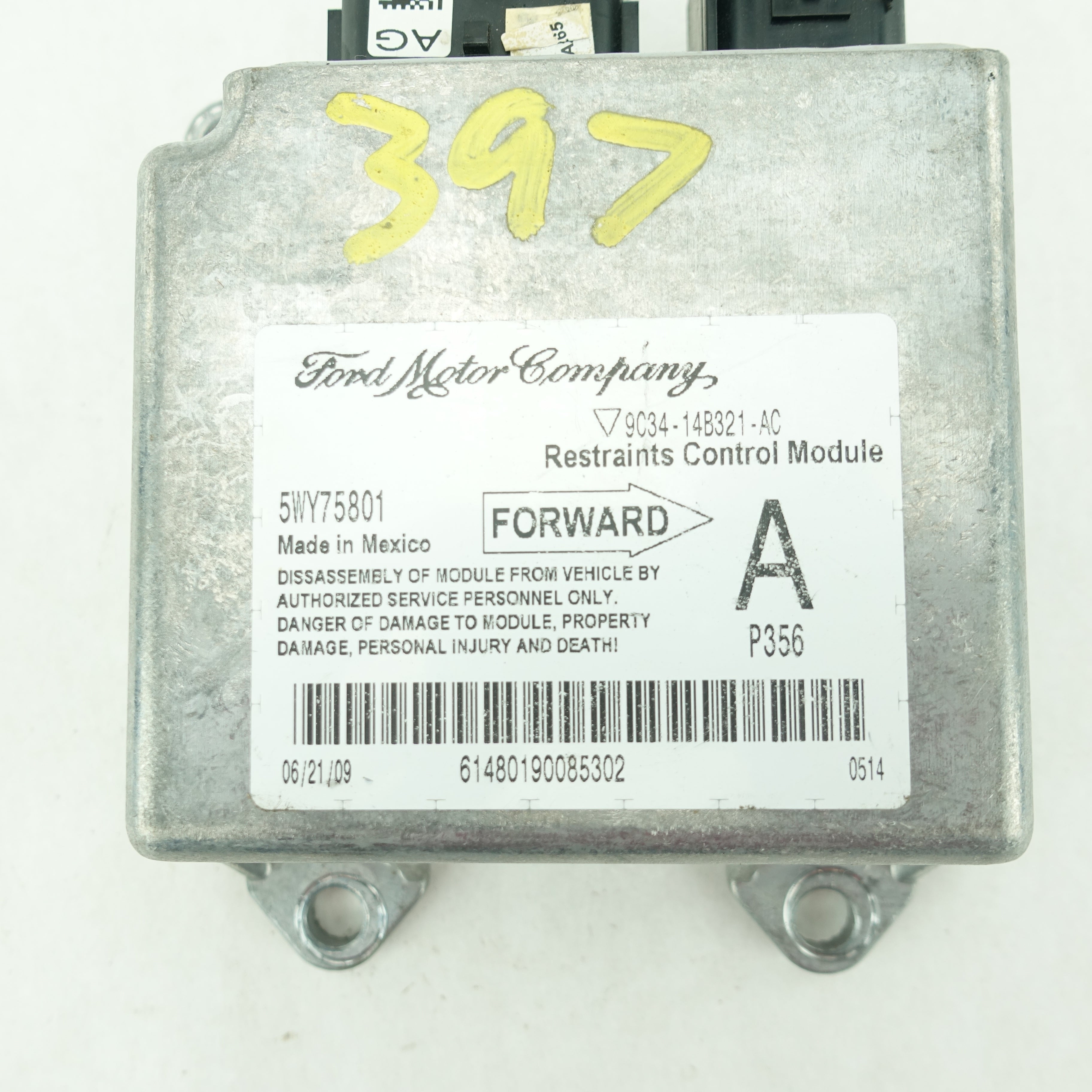 2008 2009 2010 Ford F250 F350 Air Bag Airbag Computer Control Module