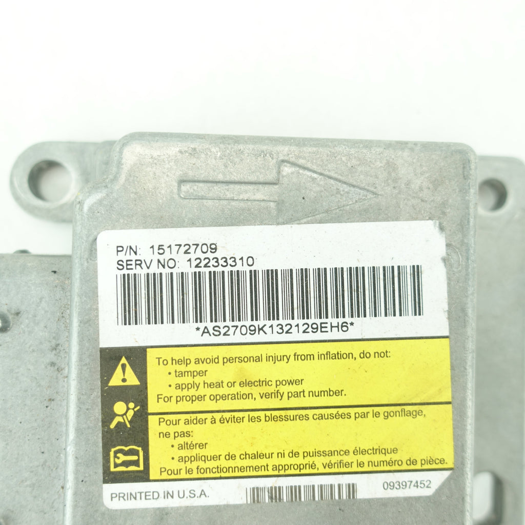 2004 Escalade Avalanche Suburban Tahoe Yukon Airbag Air Bag Control Module Computer
