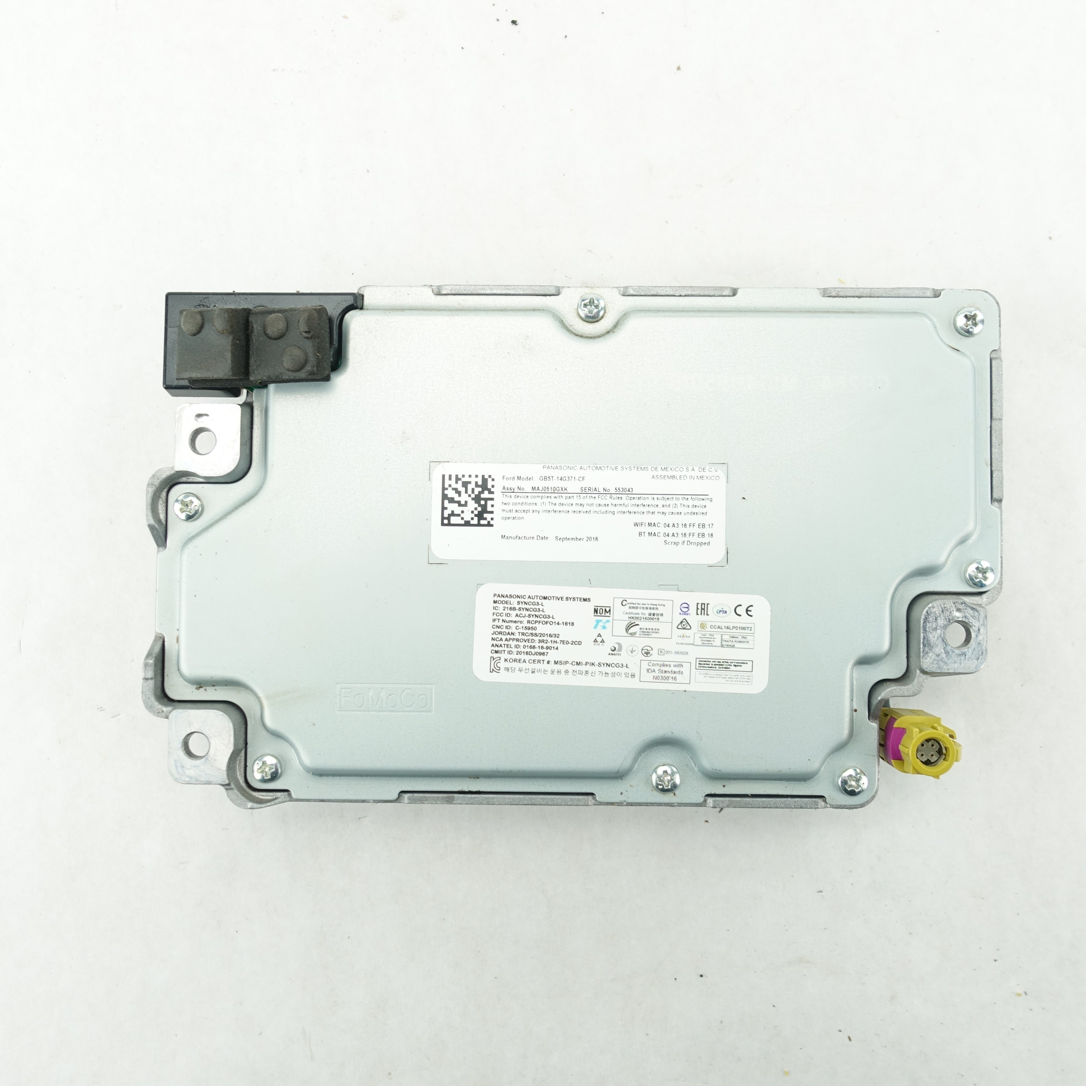 2017 2018 Ford F250 F350 Sync 3 Computer Control Module