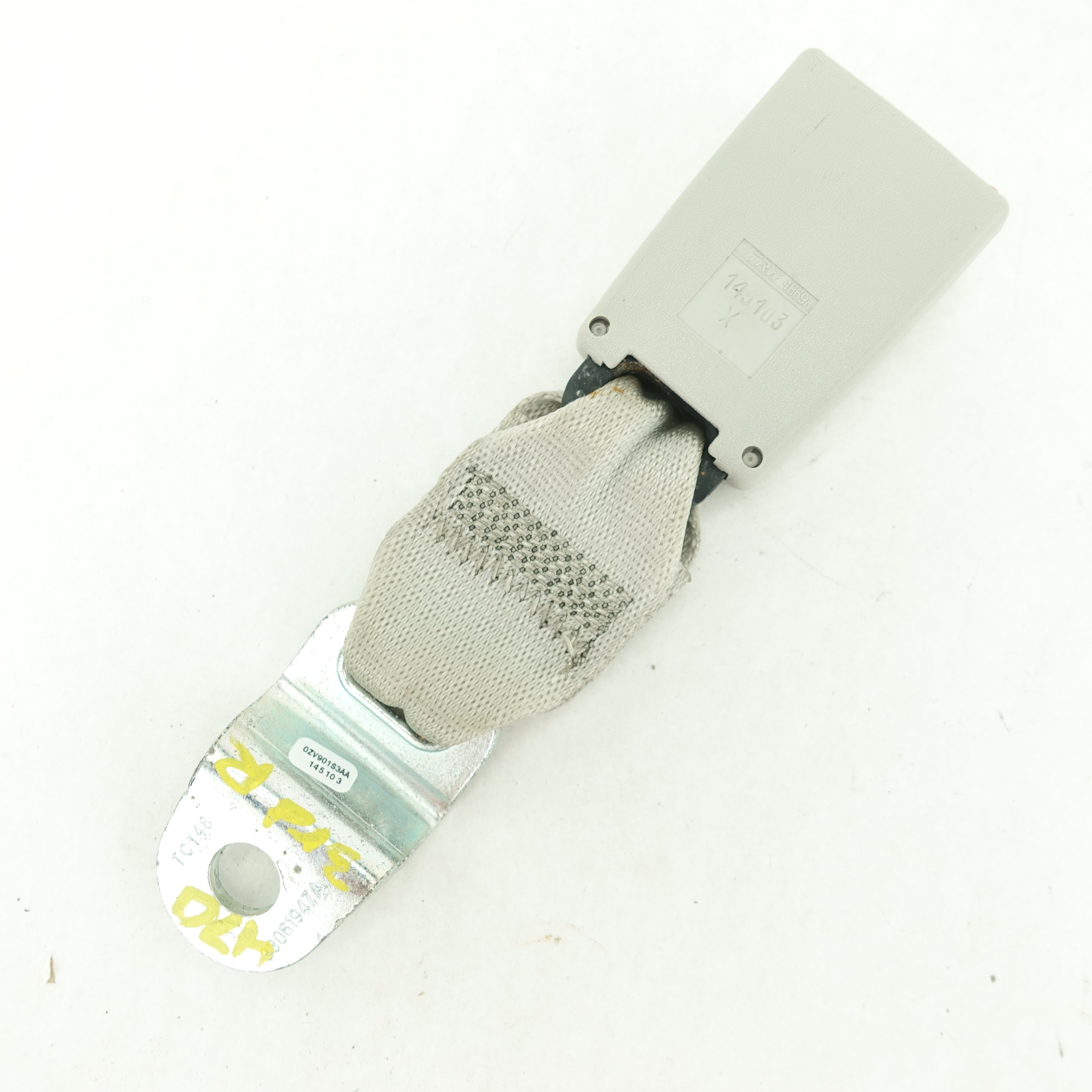 2008 2009 2010 Caravan Town & Country 3rd Row Right Rear Seat Belt Buckle Gray