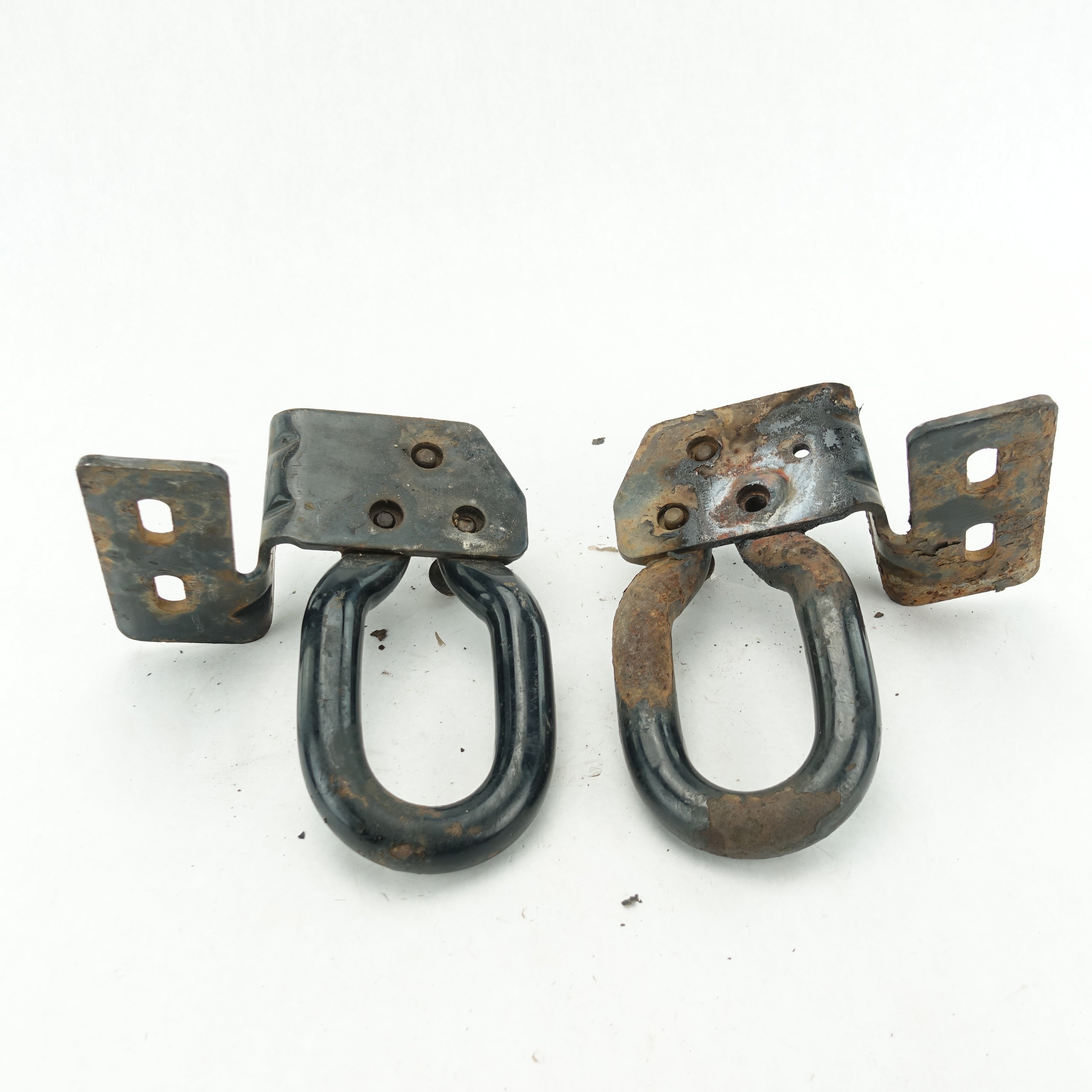 2011 2012 2013 14 Ford F250 F350 Front Left Right Pair Set Tow Hook Hooks Black