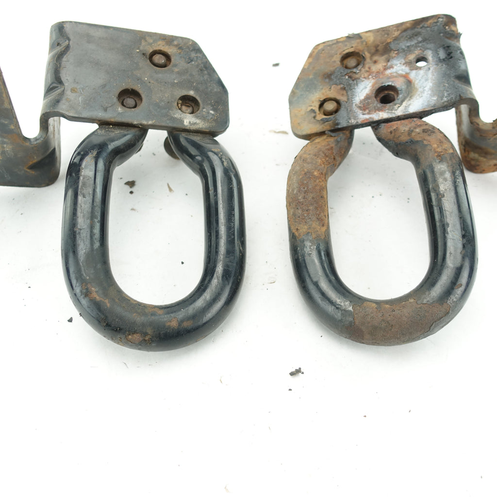 2011 2012 2013 14 Ford F250 F350 Front Left Right Pair Set Tow Hook Hooks Black