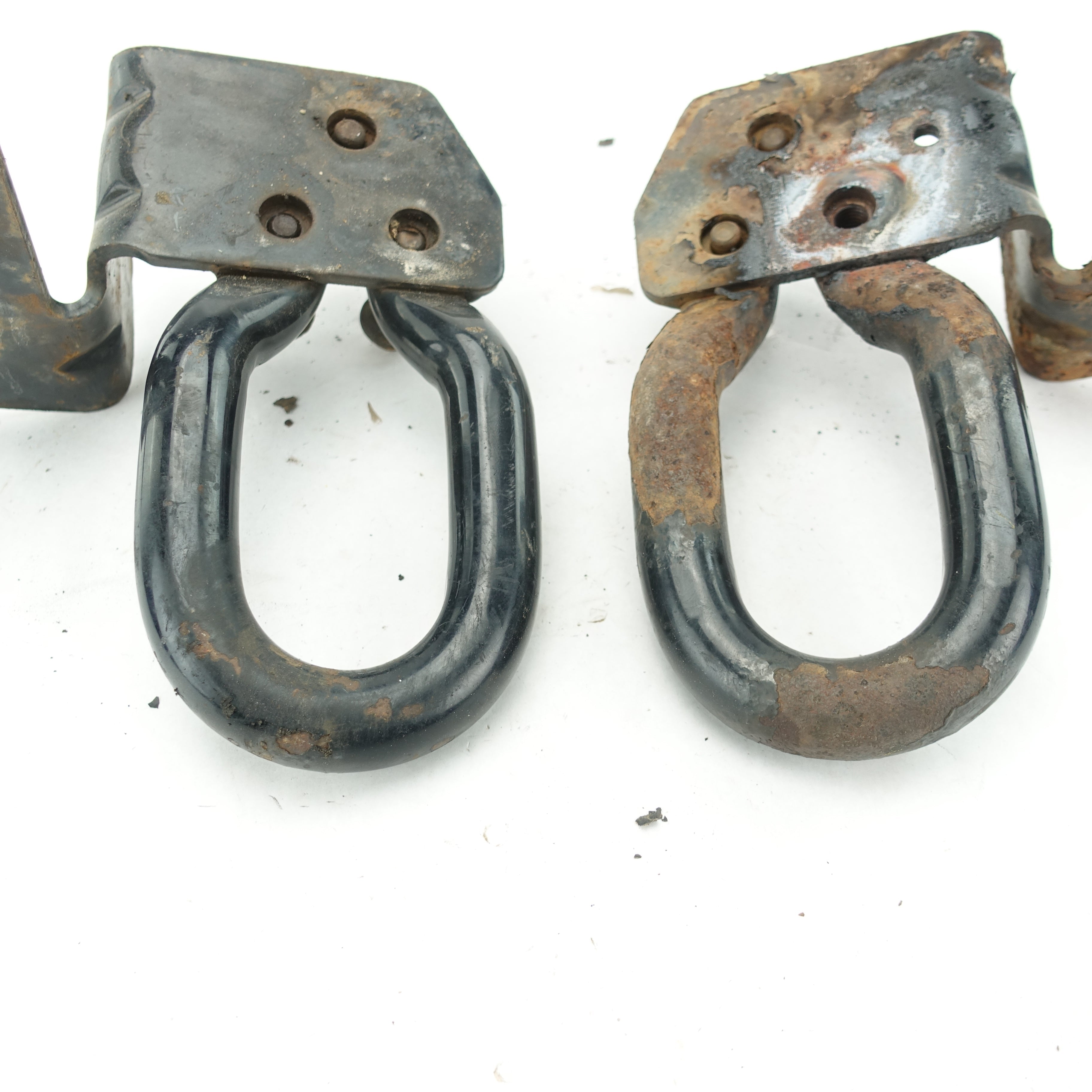 2011 2012 2013 14 Ford F250 F350 Front Left Right Pair Set Tow Hook Hooks Black