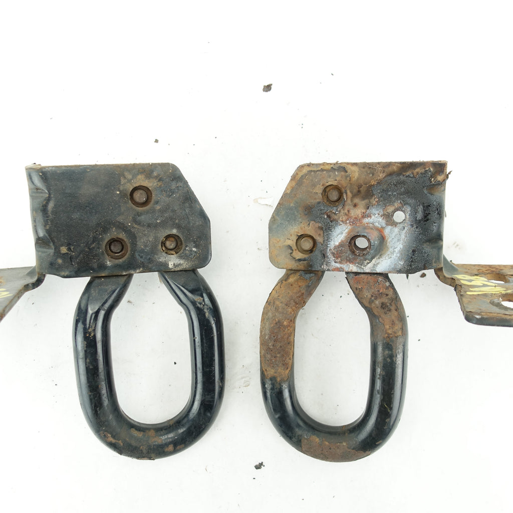2011 2012 2013 14 Ford F250 F350 Front Left Right Pair Set Tow Hook Hooks Black
