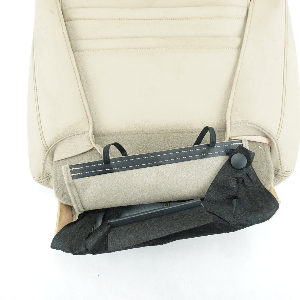 2016 2017 2018 2019 Nissan TITAN XD Driver Left Backrest Skin Cover Tan Leather