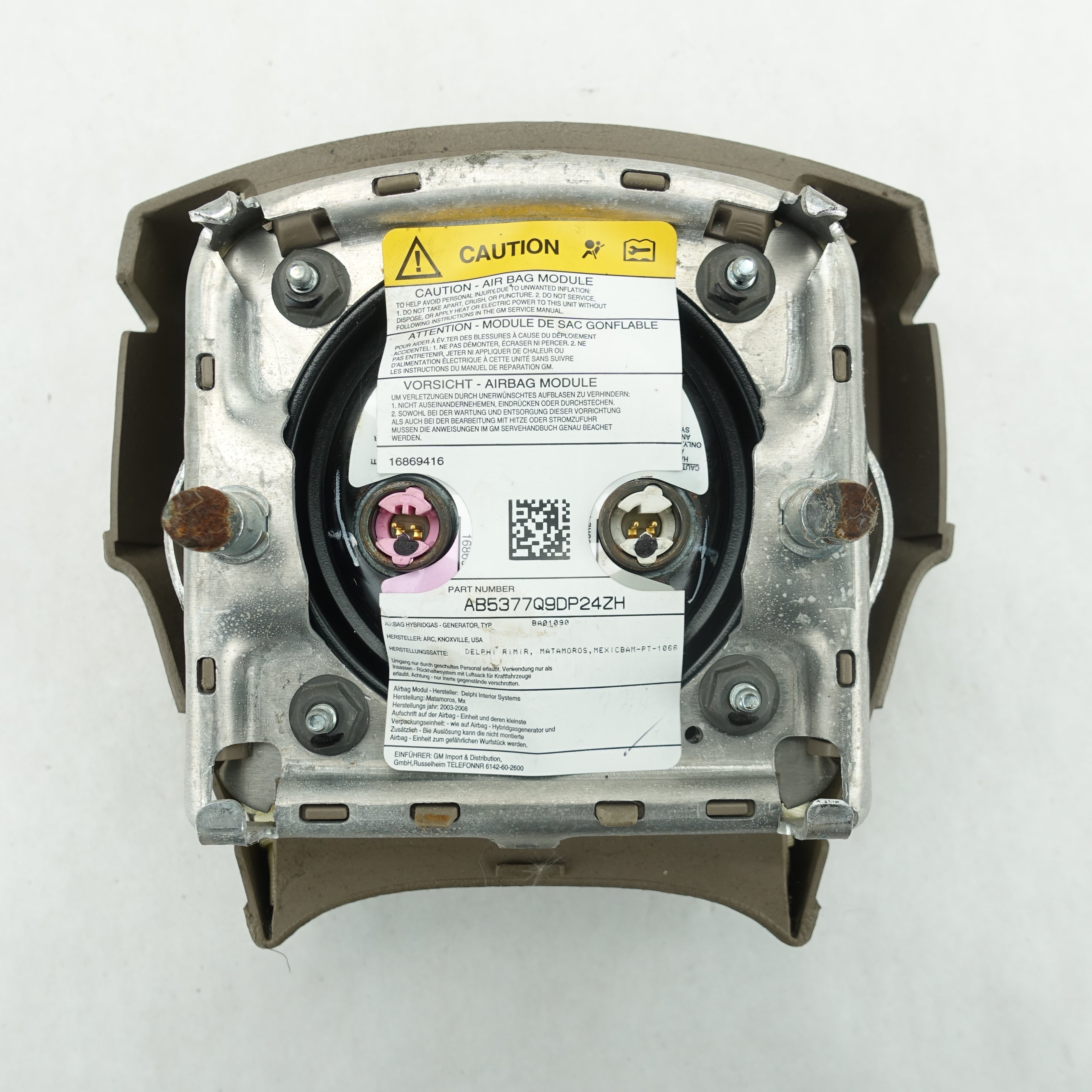 2003 2004 2005 2006 GMC Sierra 1500 Steering Wheel Airbag Air Bag