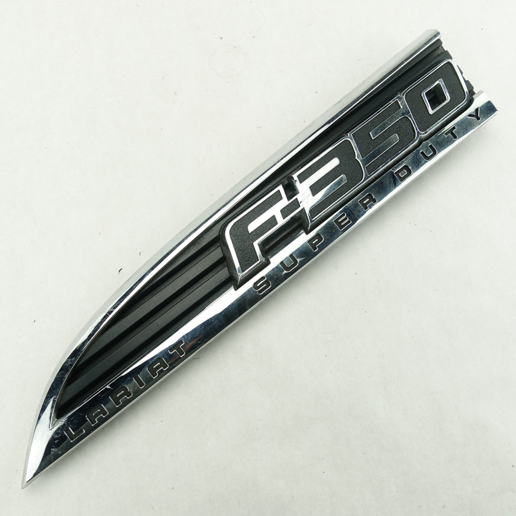 Damage 2011 2012 2013 2014 Ford F350 Lariat Driver Left Fender Vent Emblem Logo
