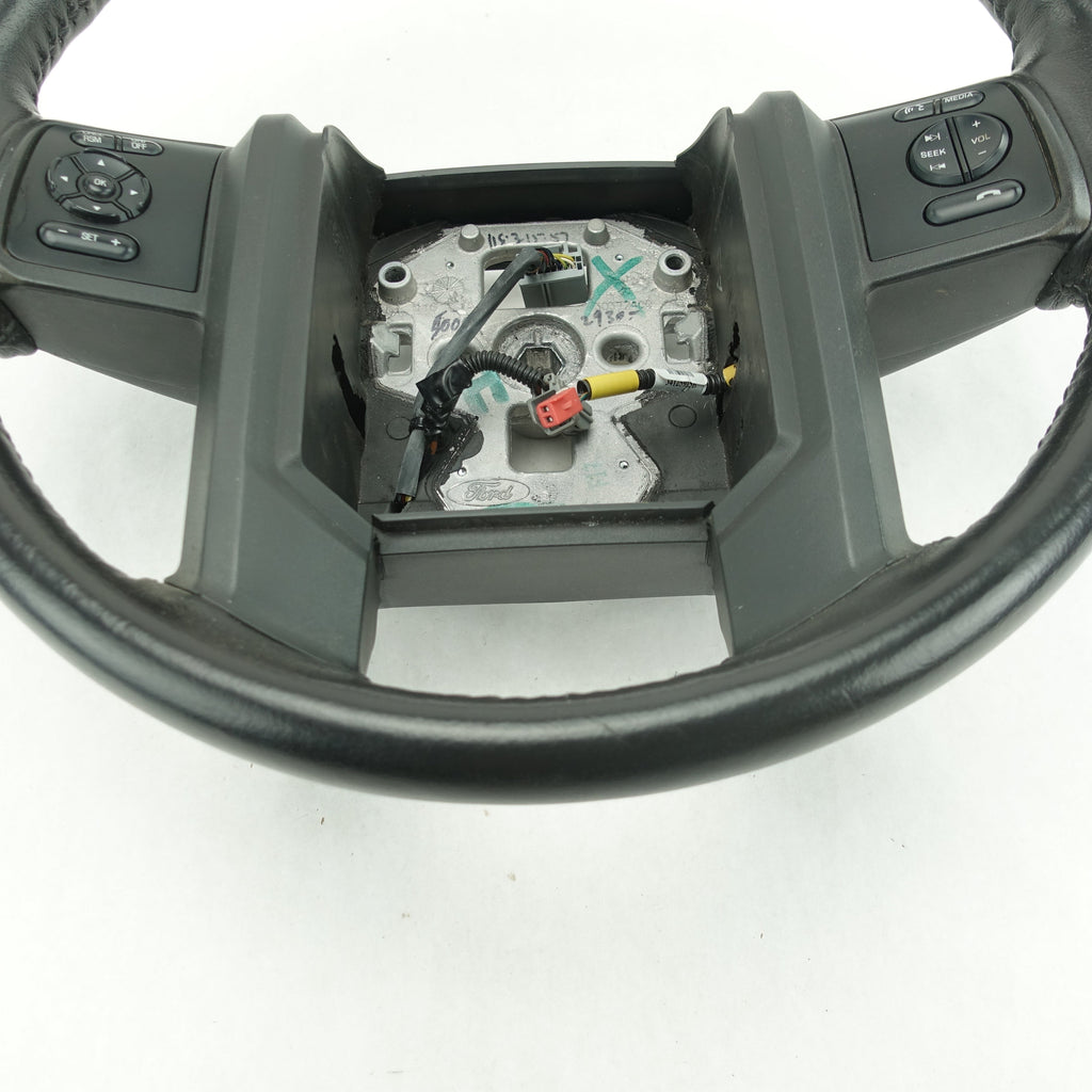 2011 2012 2013 2014 2015 2016 Ford F250 F350 Black Leather Steering Wheel