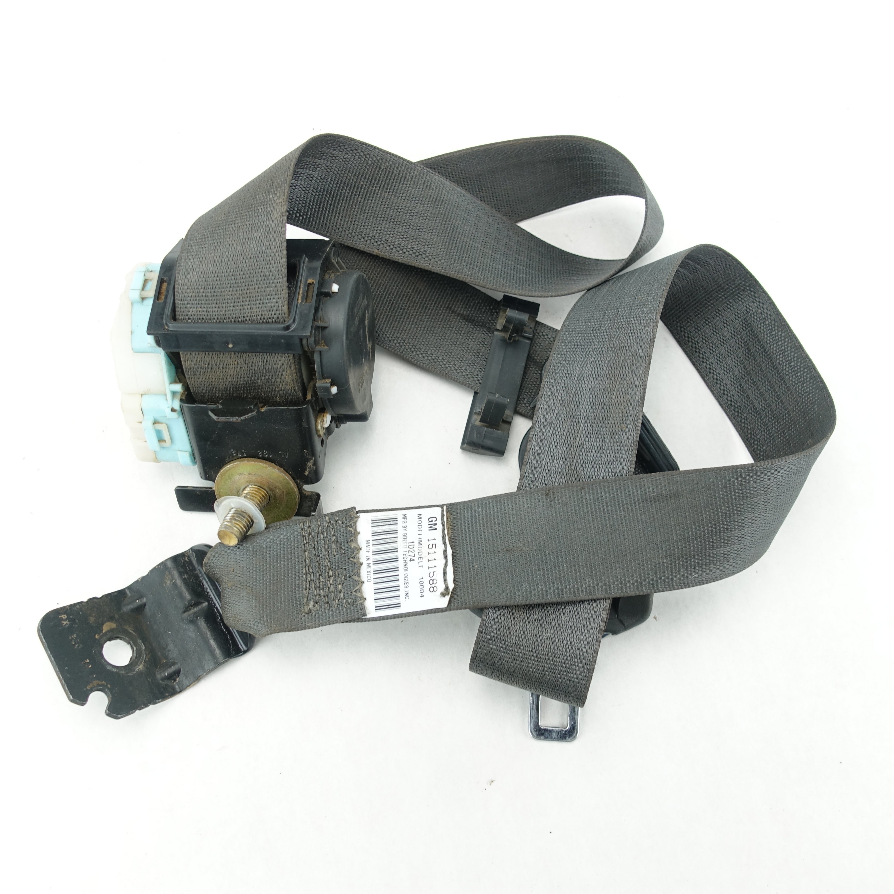 2003 2004 2005 2006 Silverado Sierra Crew Cab Left Rear Seat Belt Black