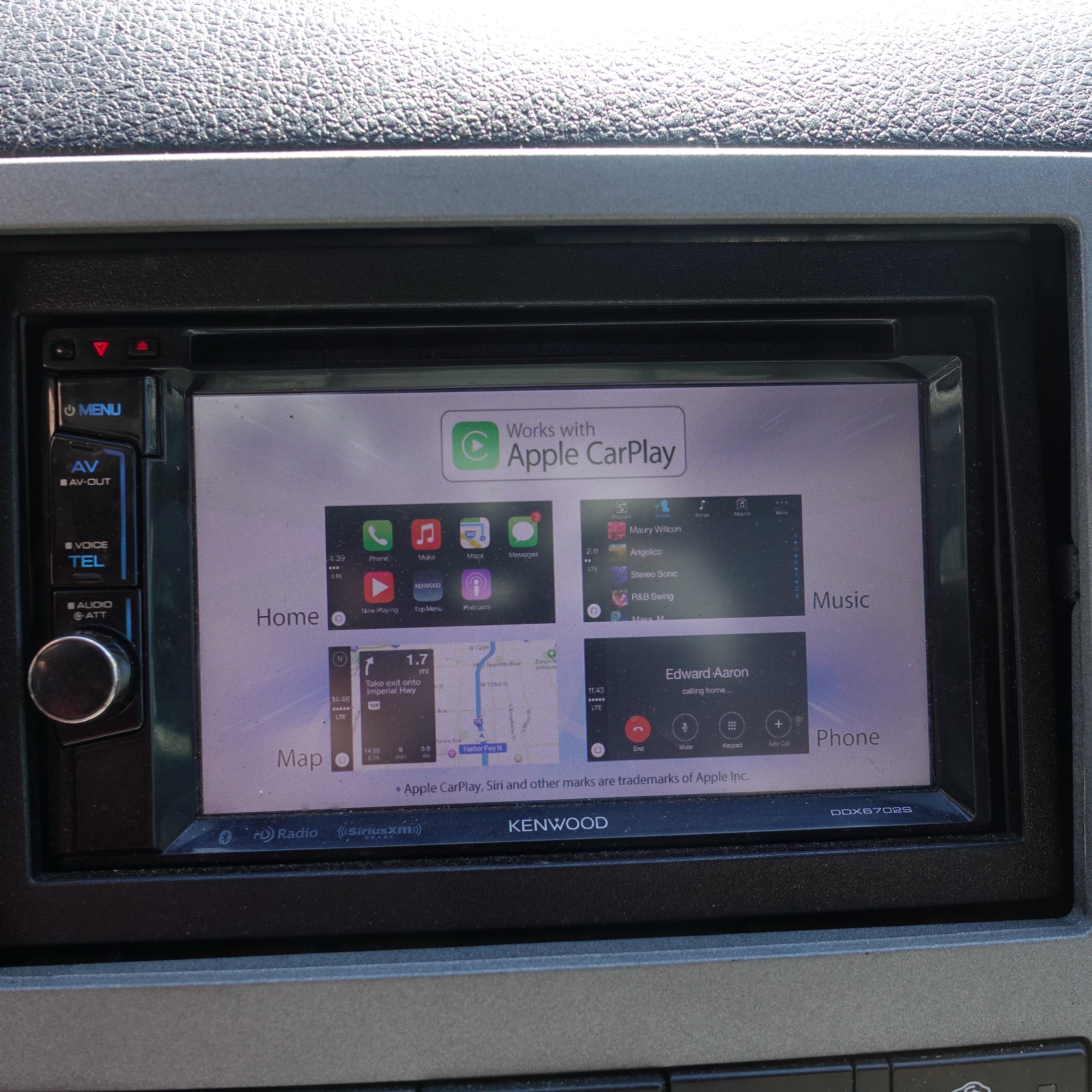 Kenwood DDX6702S Radio Stereo Bluetooth Carplay CD Player From 2013 F250