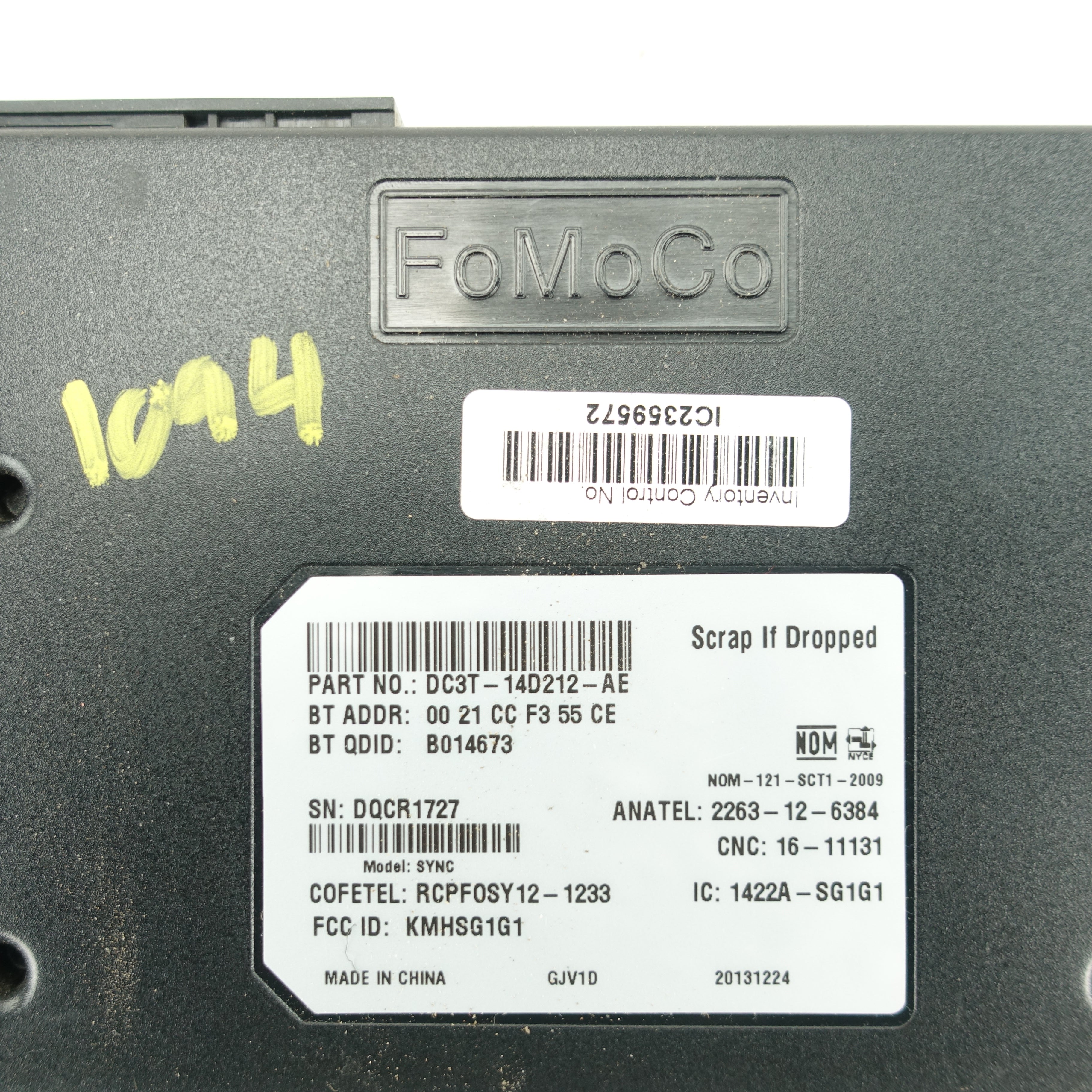 2013 2014 2015 Ford F250 F350 Sync Module Computer Control