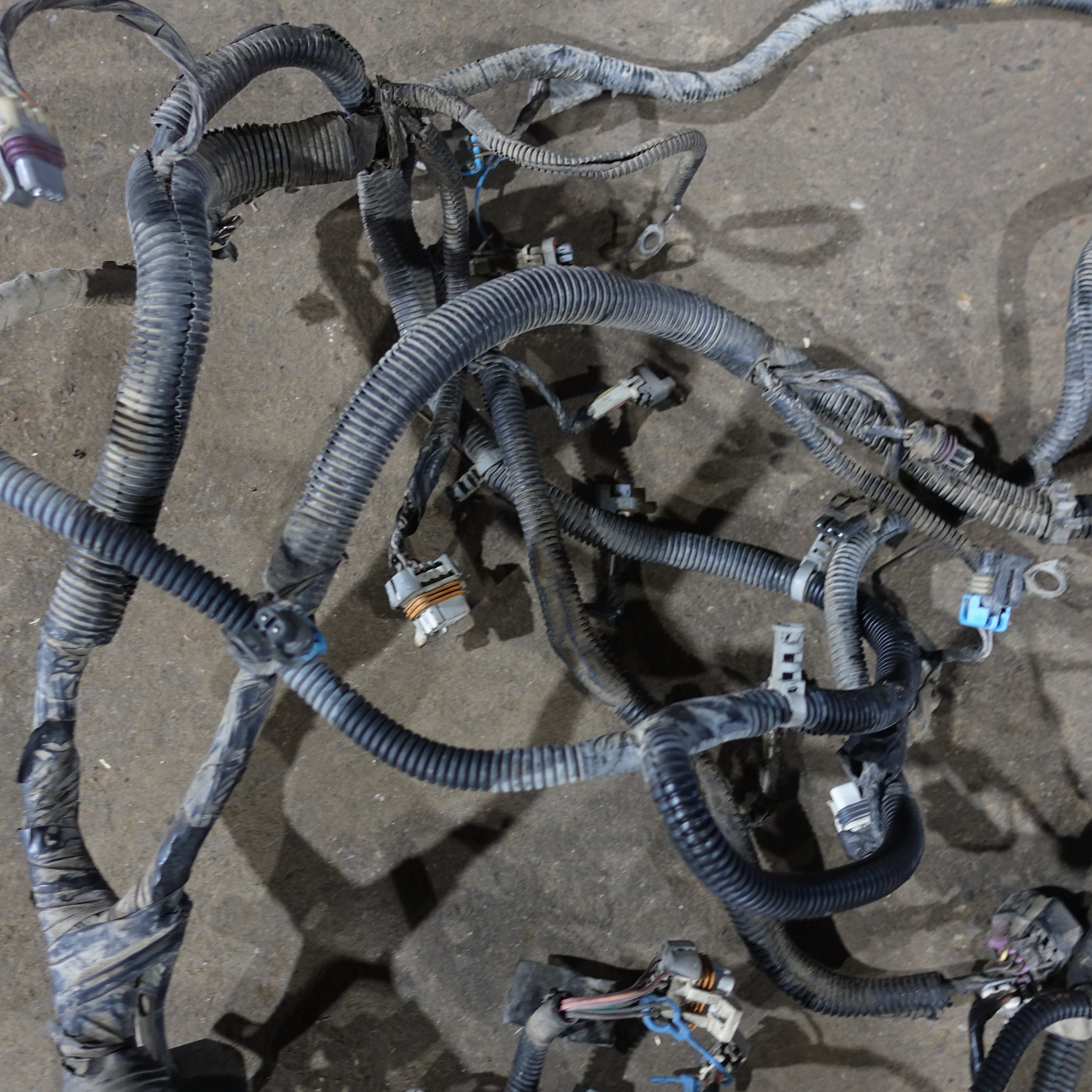 Damage 2003 Silverado Sierra 1500 HD 6.0L Engine Wire Harness Loom