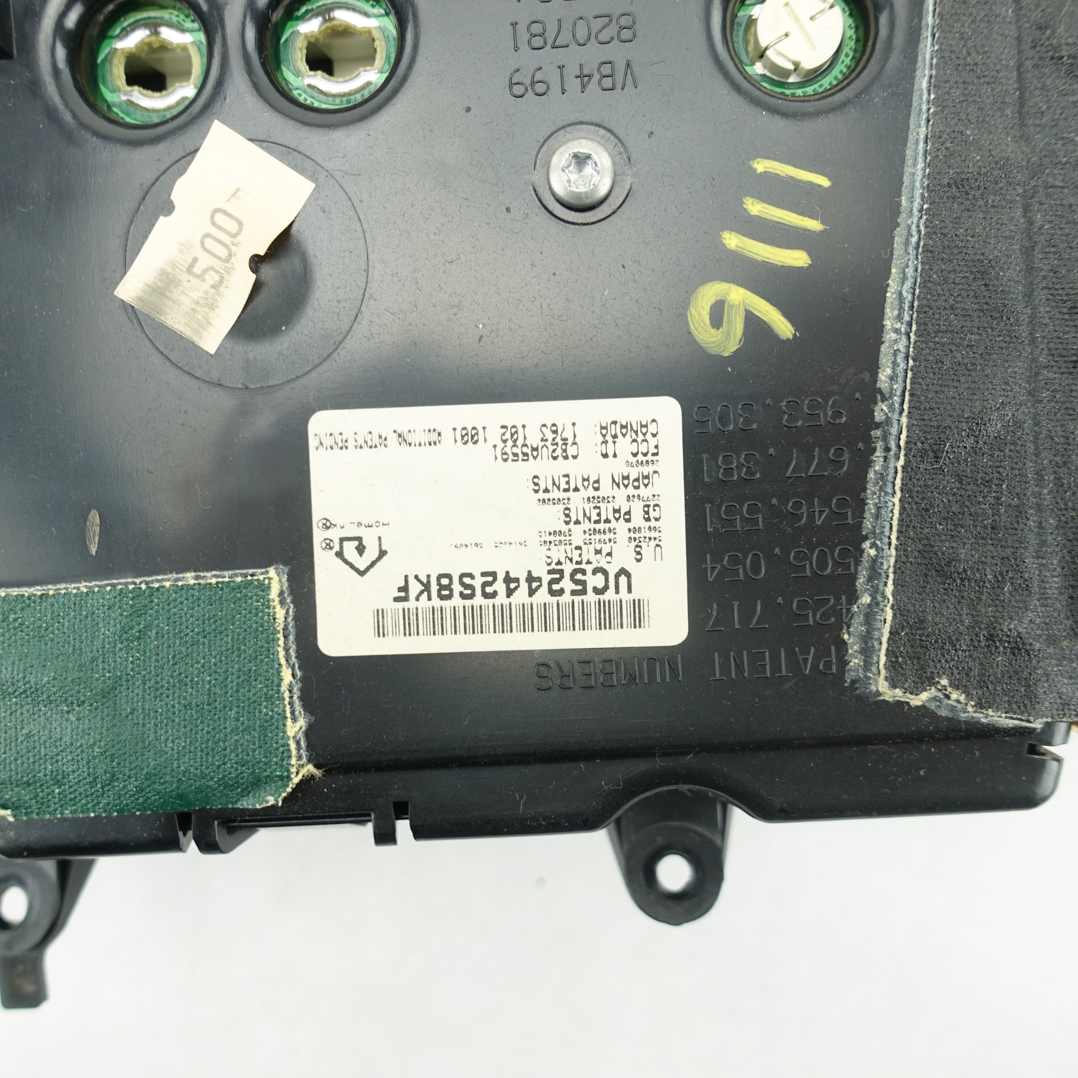 2000 2001 2002 Jeep Grand Cherokee Info Trip Garage Door Opener Computer Screen