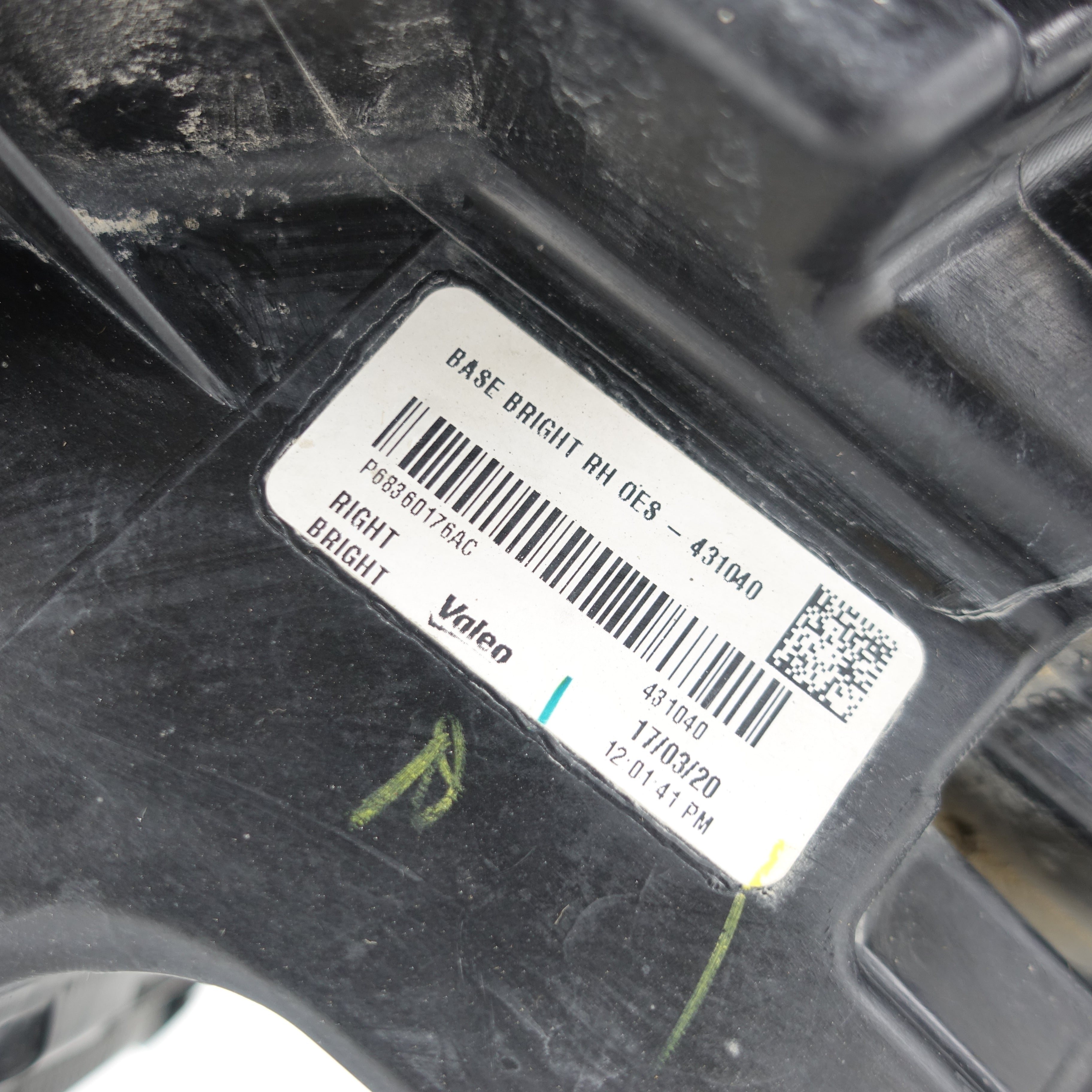 2019 2020 2021 Ram 2500 3500 Passenger Right Headlight Head Light Lamp Halogen