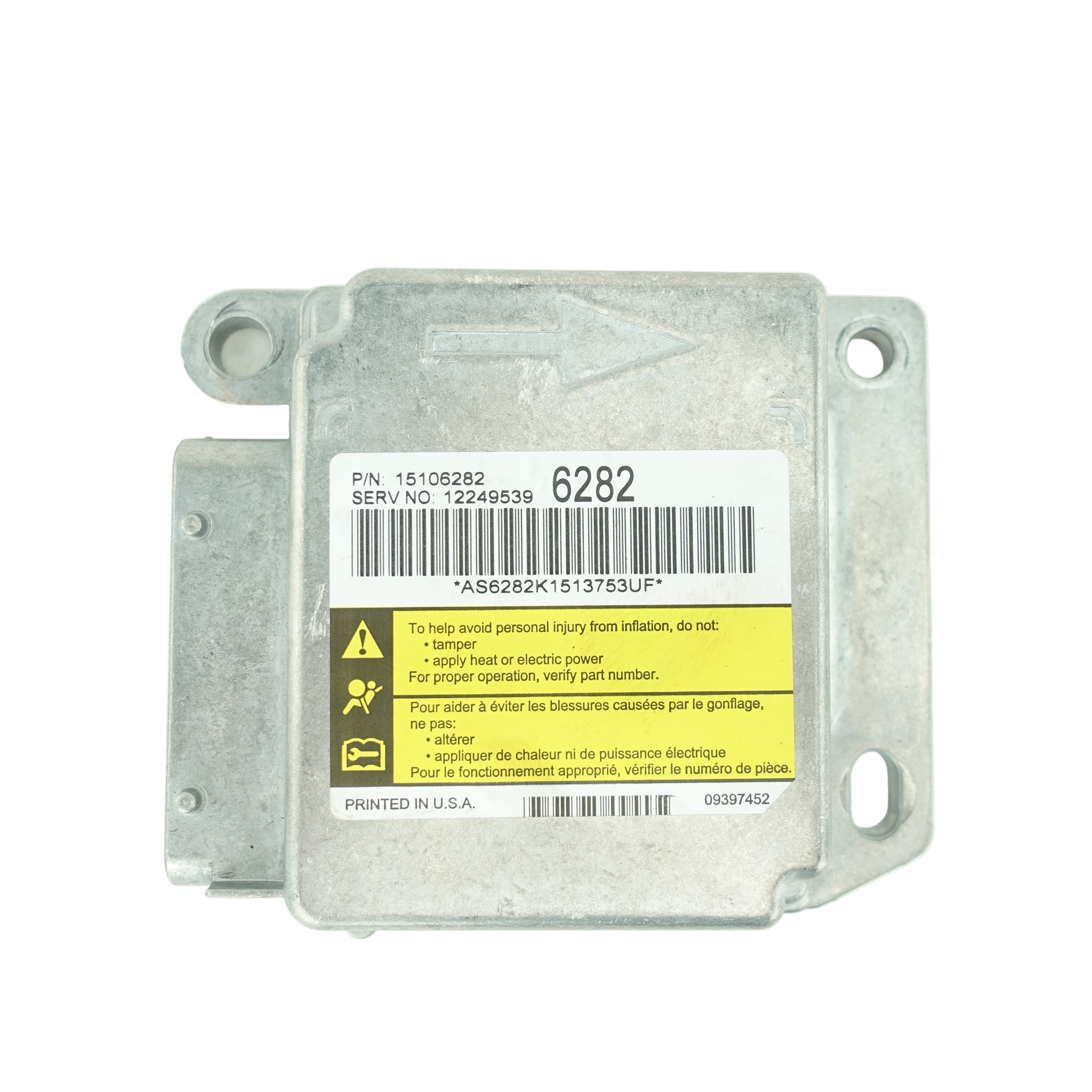 2005 Canyon Colorado Extended or Crew Cab Airbag Restraints Control Module Computer