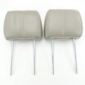 2008 2009 2010 Ford F250 F350 Rear Headrest Head Rest Gray Leather Set Pair