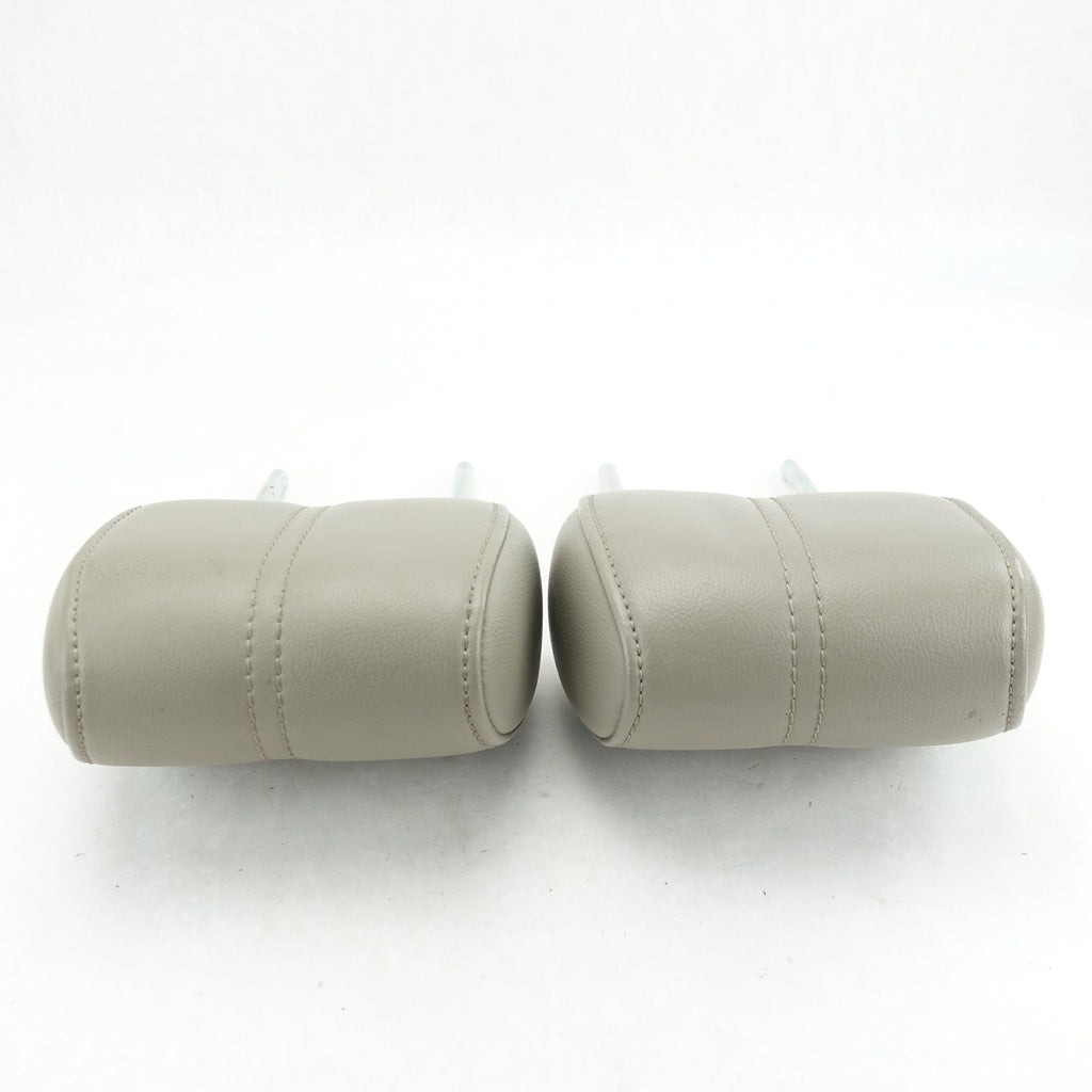 2008 2009 2010 Ford F250 F350 Rear Headrest Head Rest Gray Leather Set Pair