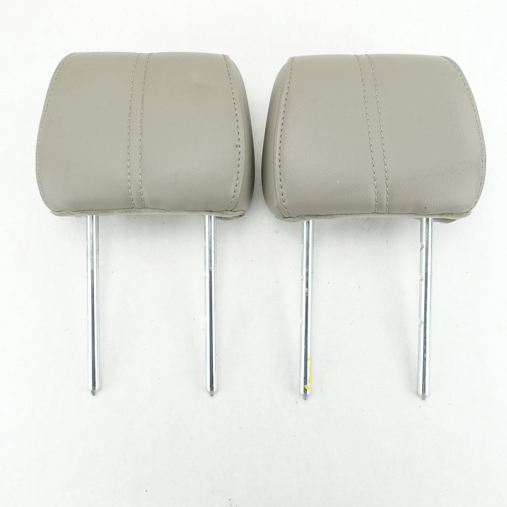 2008 2009 2010 Ford F250 F350 Rear Headrest Head Rest Gray Leather Set Pair