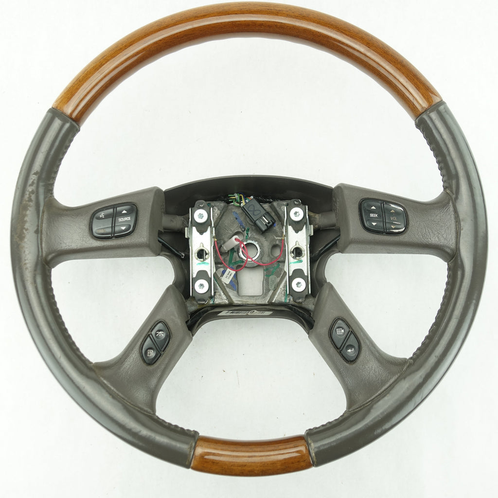 2003 2004 2005 2006 Cadillac Escalade Steering Wheel Woodgrain