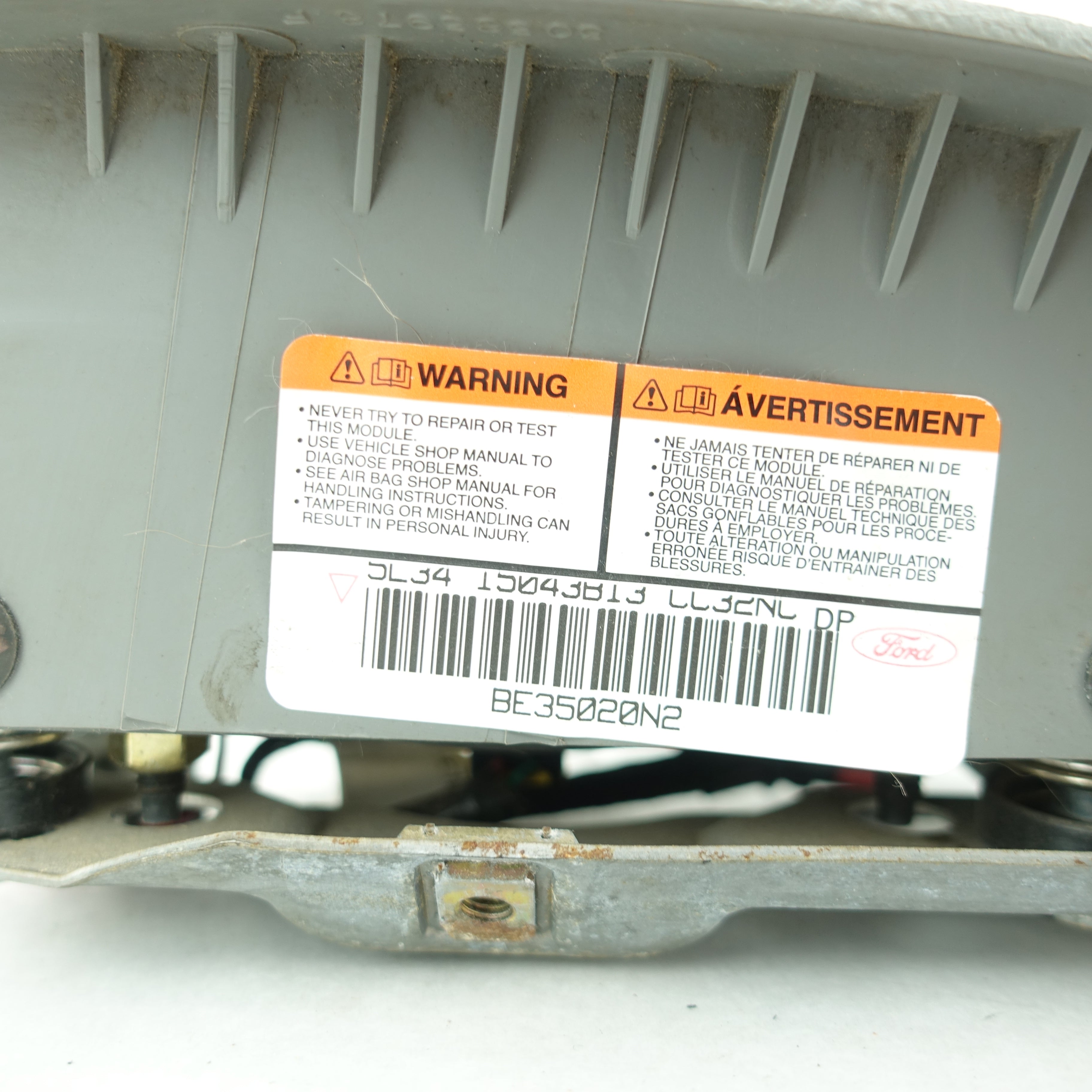 Damage Ford F150 F-150 Steering Wheel Airbag Air Bag Gray 2004 2005 2006 2007 2008