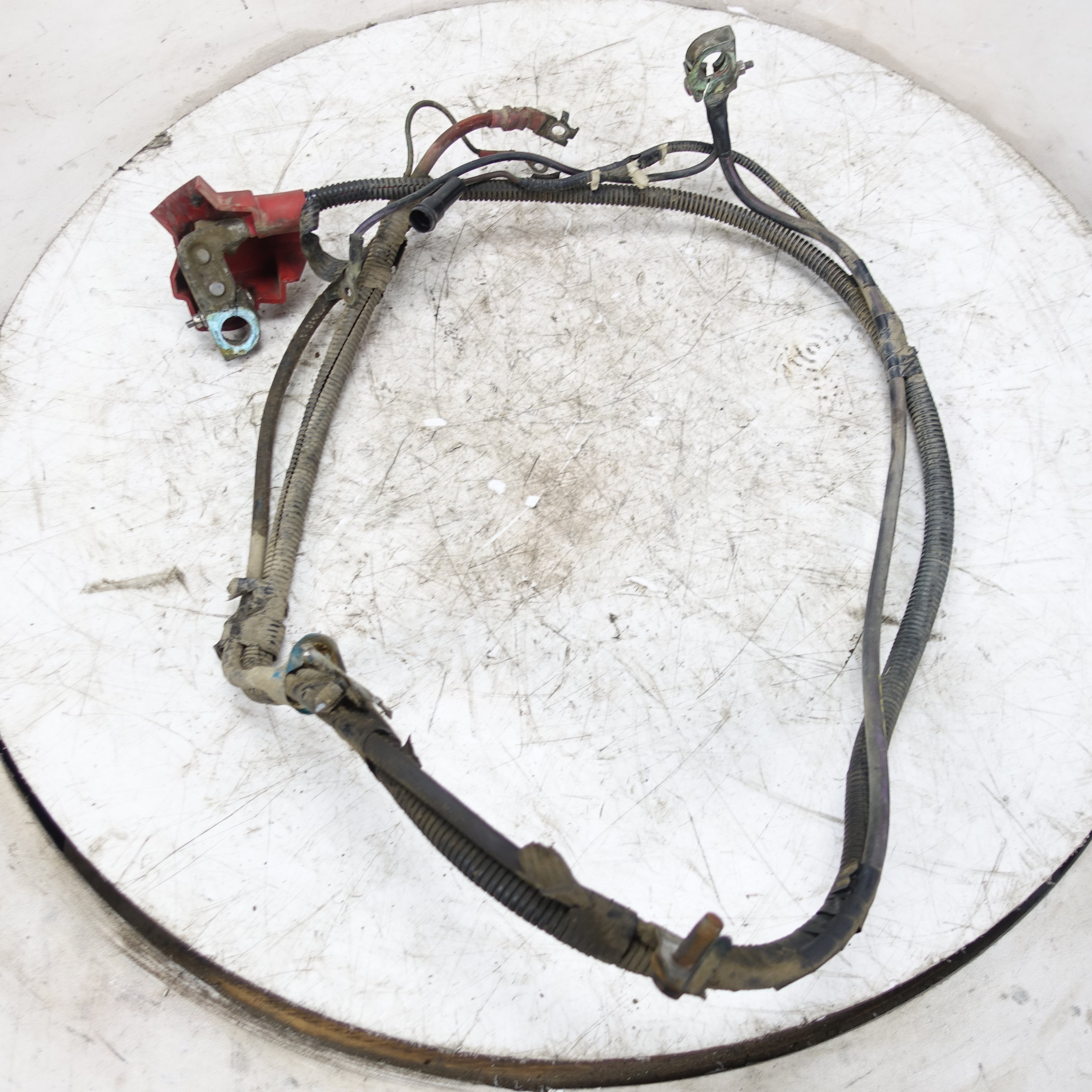 2009 Ford F550 6.8L V10 Positive Negative Battery Cable Wire