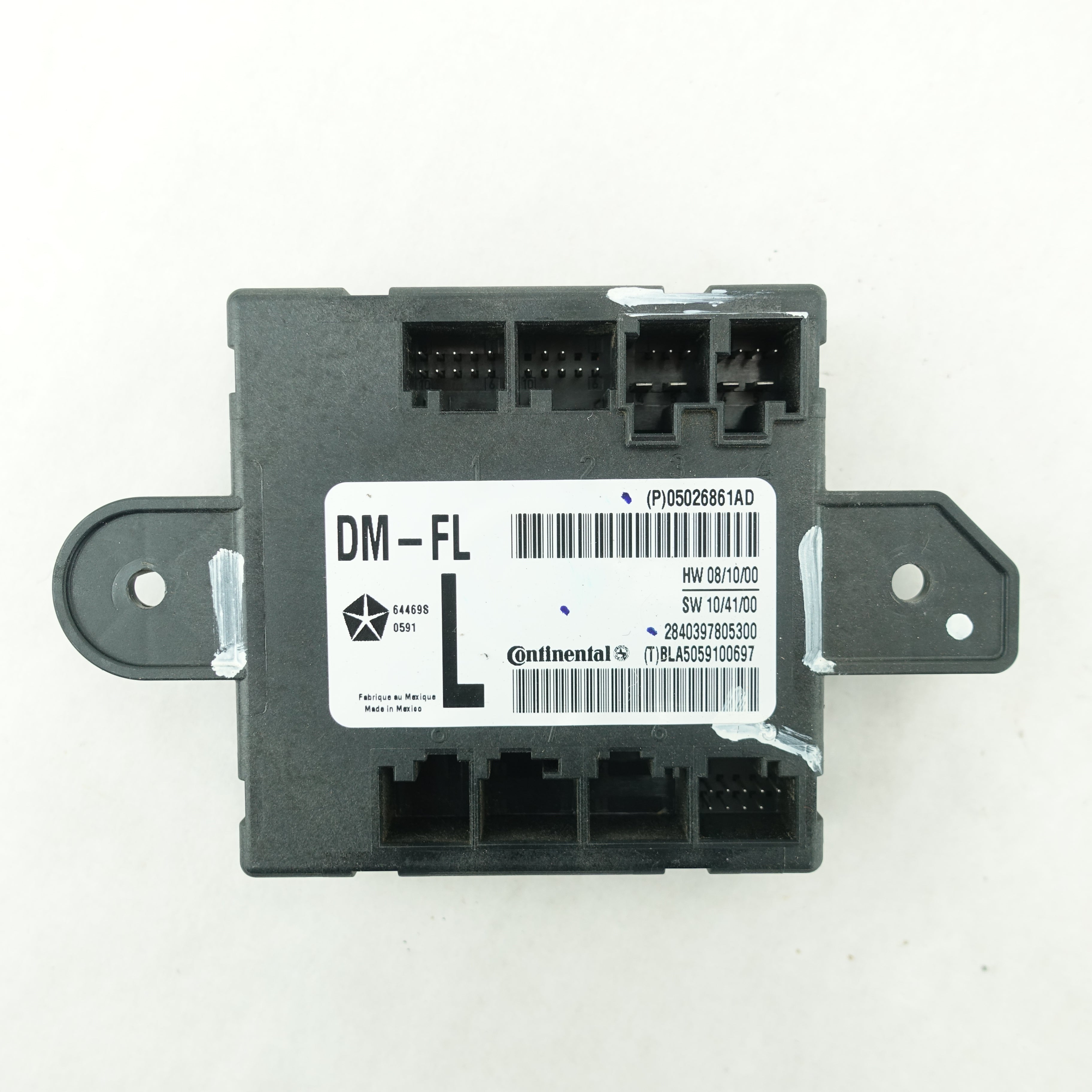 2011 2012 2013 2014 Town & Country Driver Left Front Door Hub Module Control