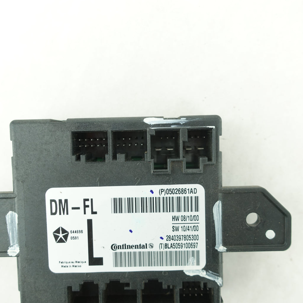 2011 2012 2013 2014 Town & Country Driver Left Front Door Hub Module Control