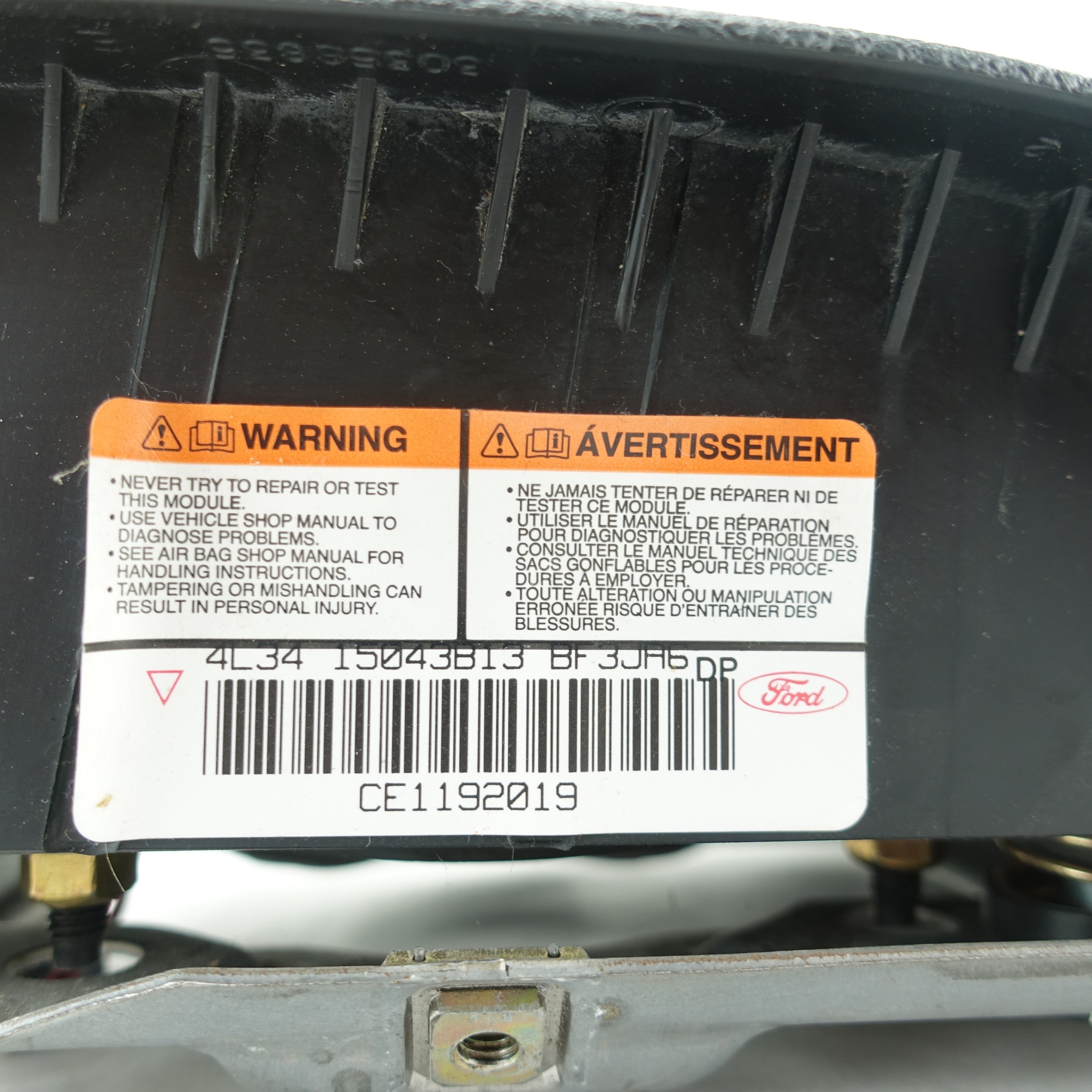 2004 2005 2006 2007 2008 Ford F150 F-150 Steering Wheel Airbag Air Bag Black