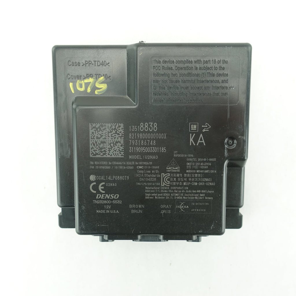 Keyless Entry Control Module Device 2019 2020 2021 2022 Silverado Sierra Keyless Entry Control Module Comp ...